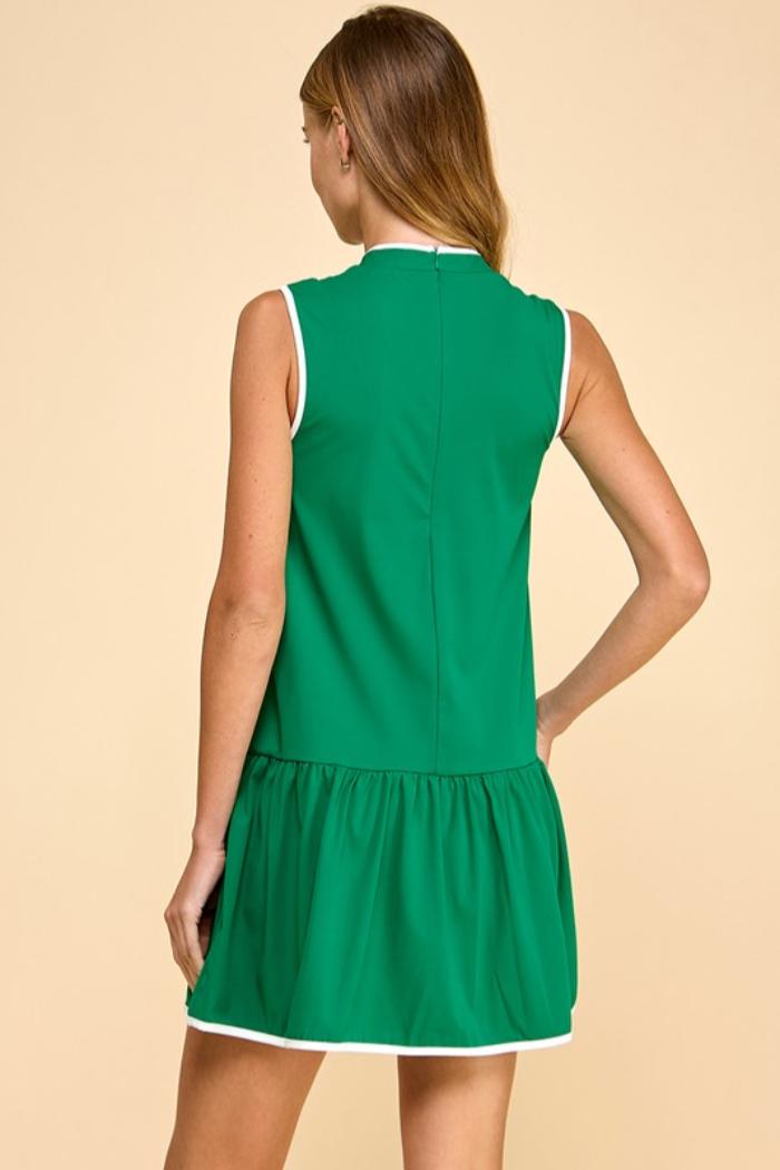 Tiered Contrast Dress Product Image