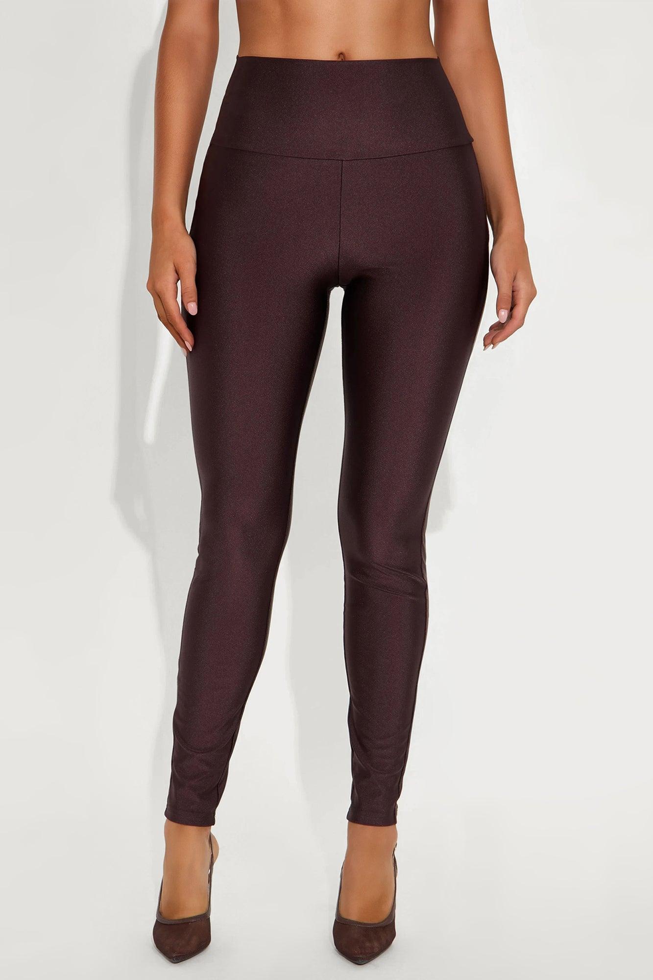 Brianne High Rise Leggings - Chocolate Female Product Image