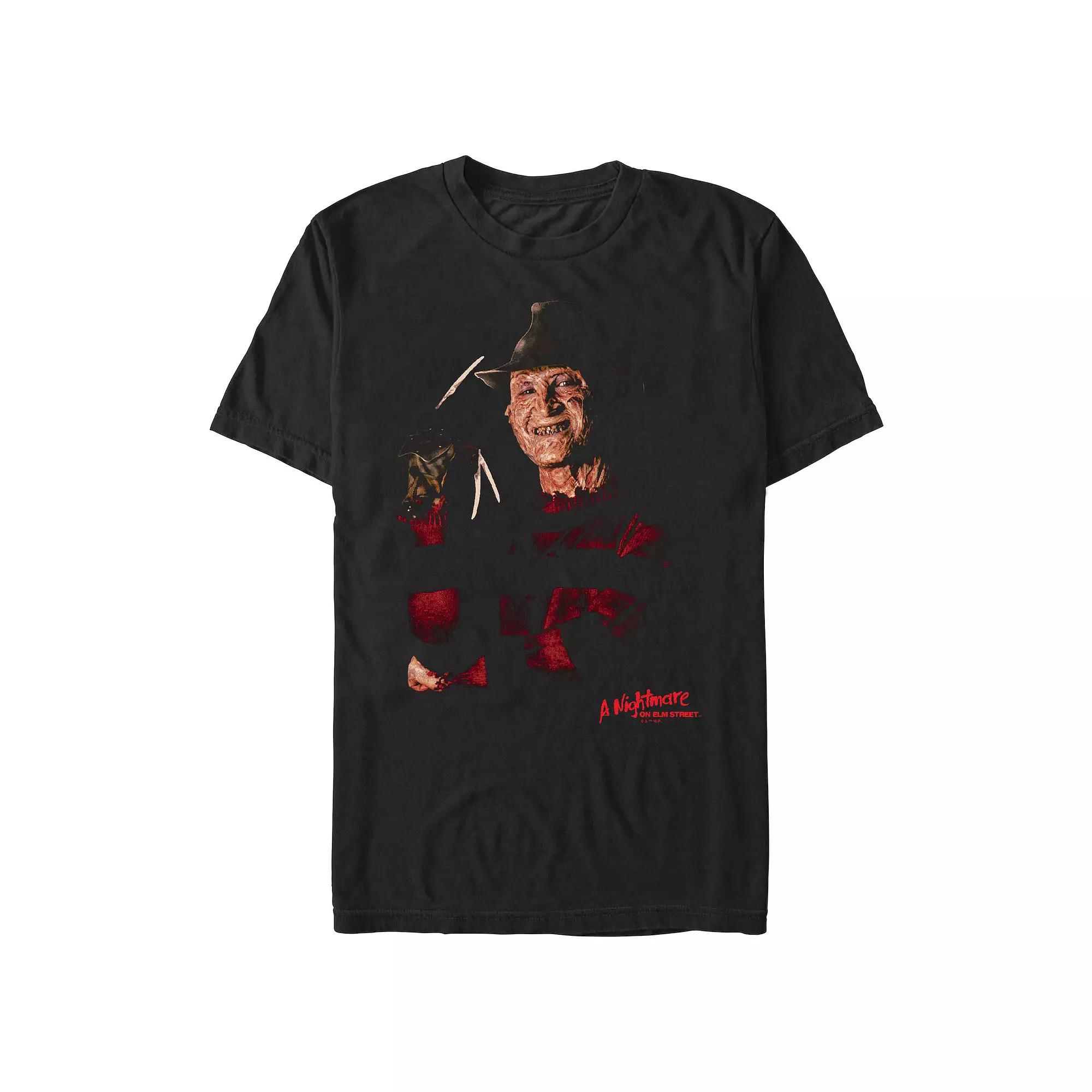 Men's A Nightmare On Elm Street Freddy Krueger Poster Graphic Tee,  Product Image