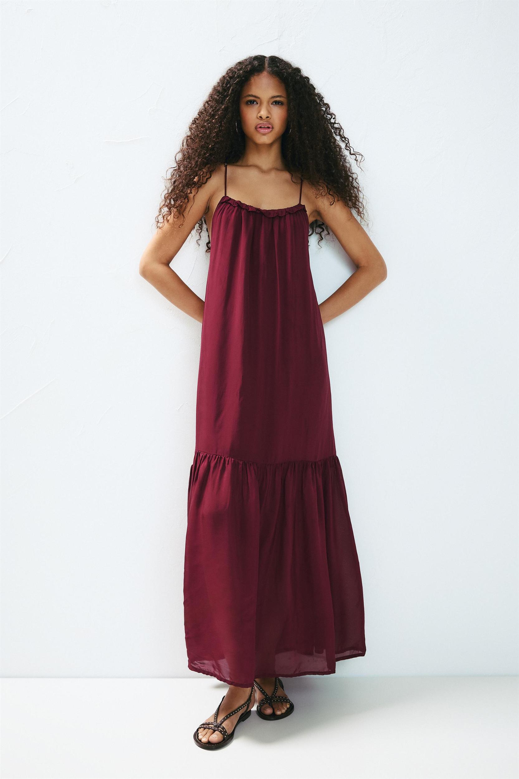 Strappy beaded midi dress Product Image