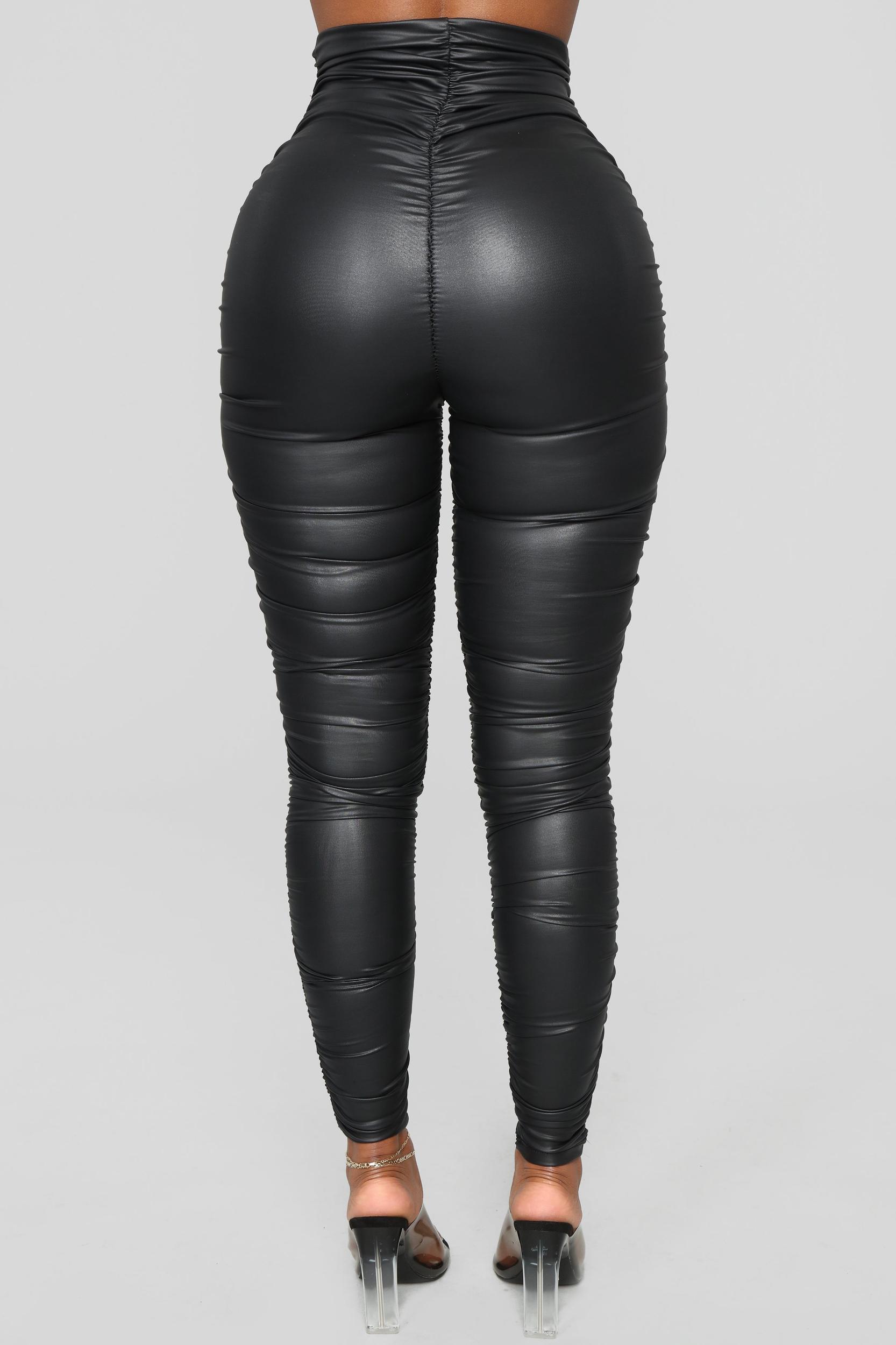 Ride Or Die Chick Ruched Leggings - Black Product Image