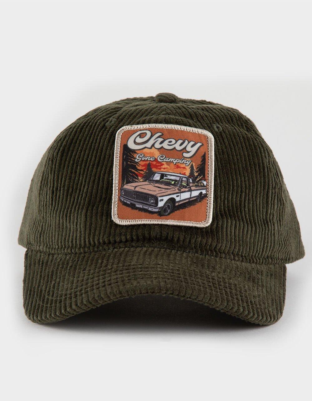 CHEVY Cord Womens Strapback Hat - OLIVE Product Image