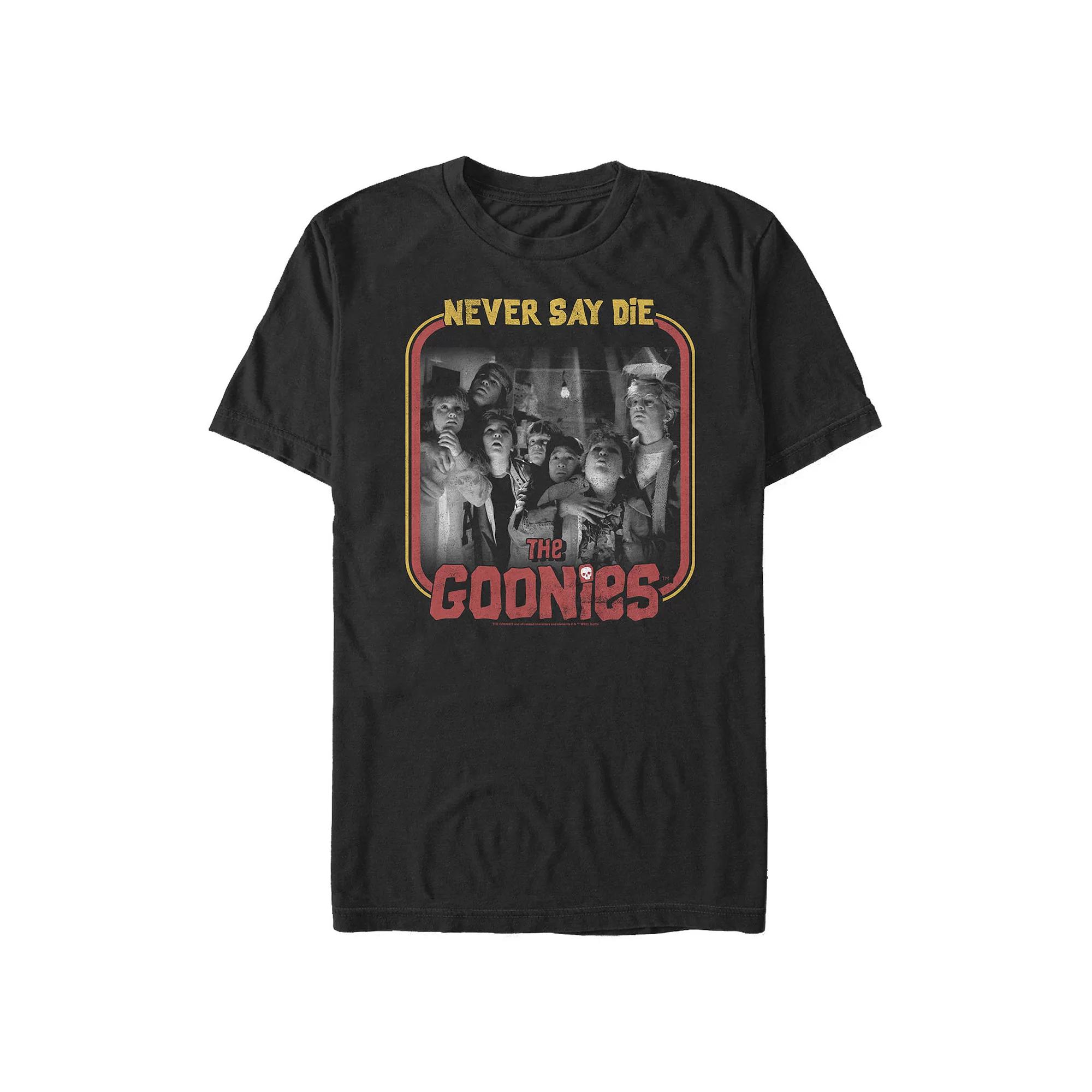 Men's The Goonies Never Say Die Graphic Tee, Size: Medium, Black Product Image