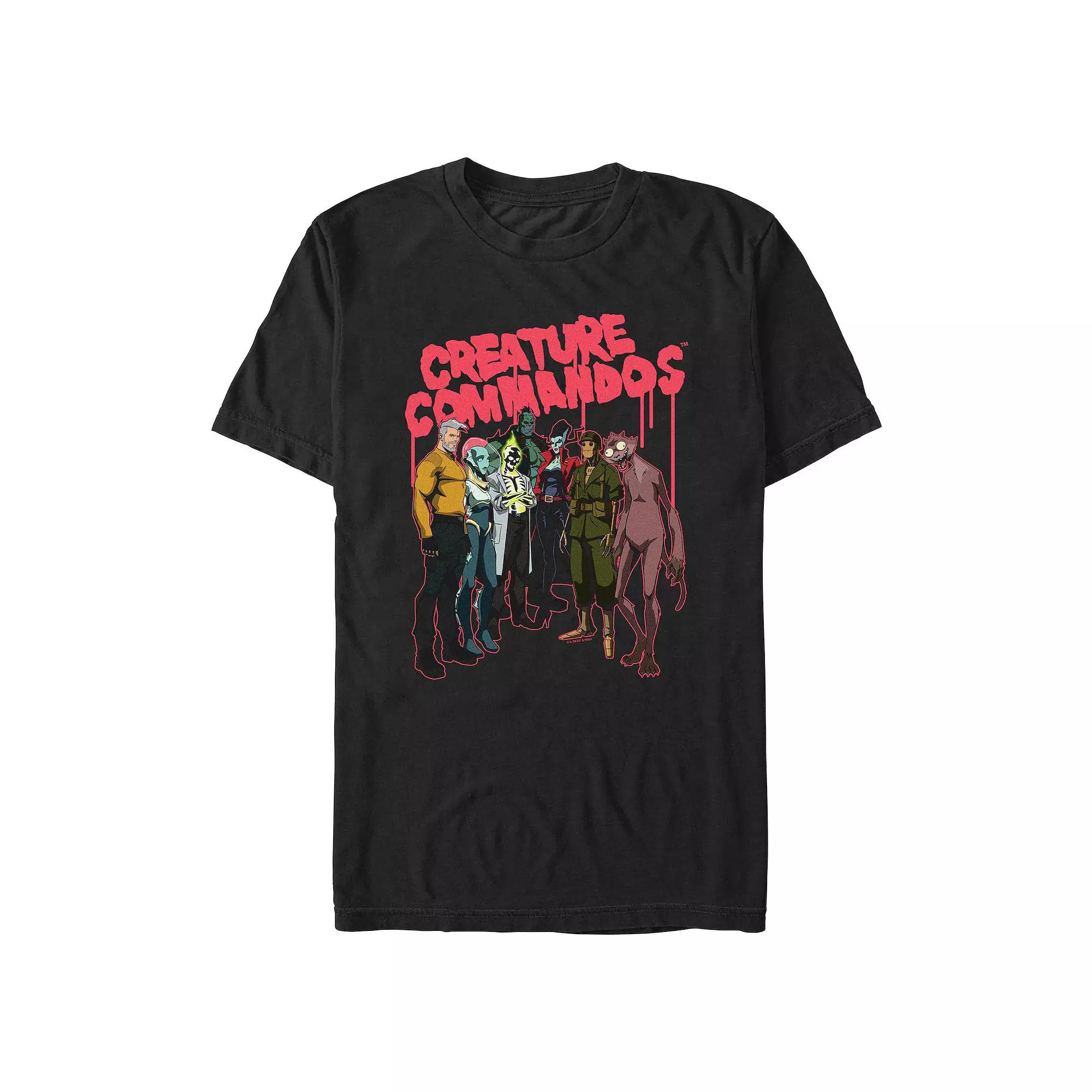 Men's Creature Commandos Crew Portrait Graphic Tee,  Product Image