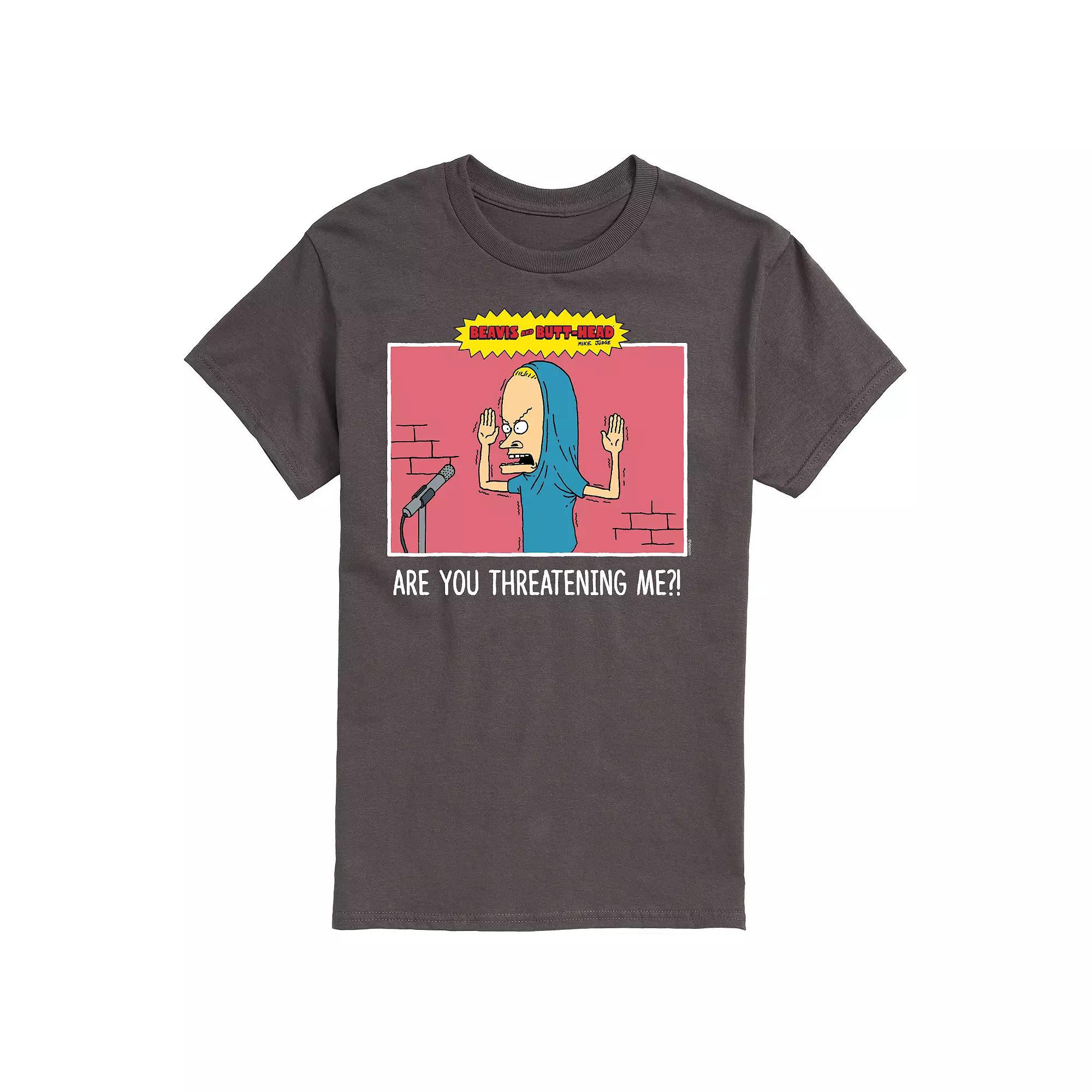 Big & Tall Beavis & Butthead Threatening Me Tee, Men's,  Product Image