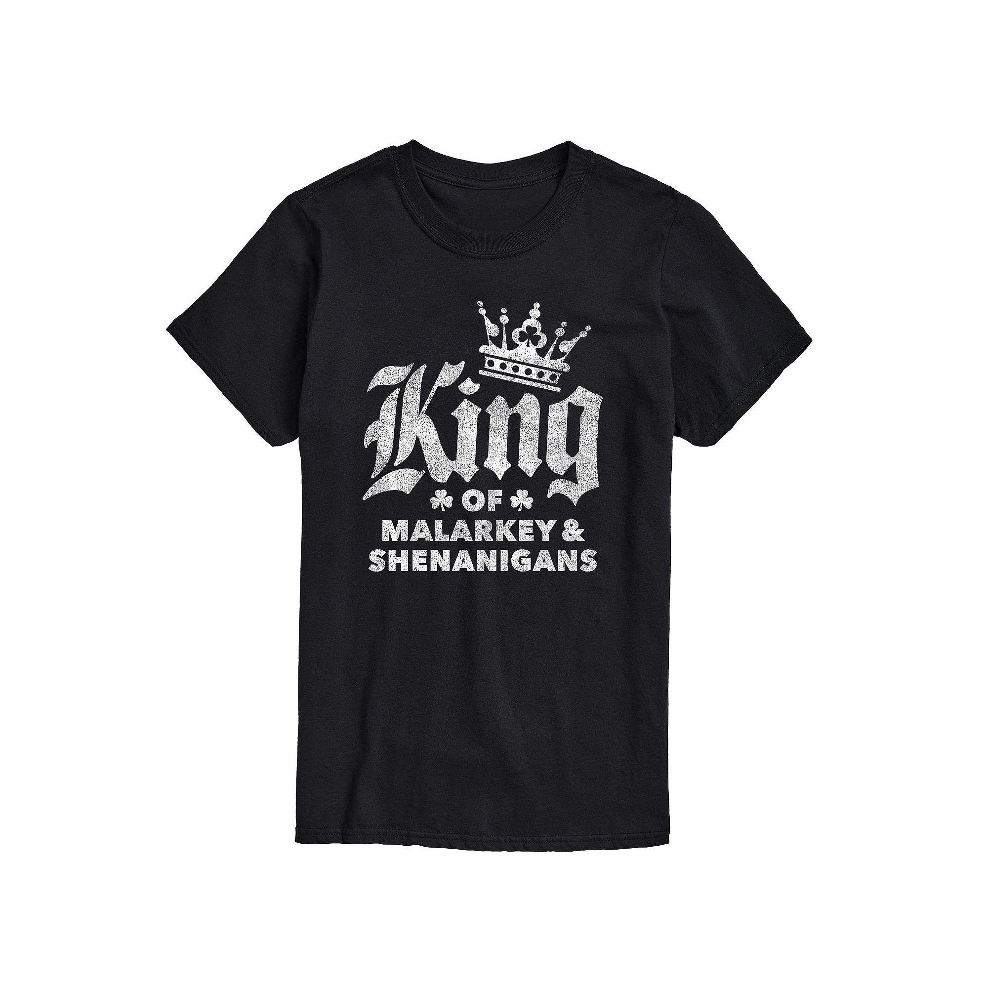 Big & Tall King Of Malarkey Shenanigans Tee, Men's,  Product Image