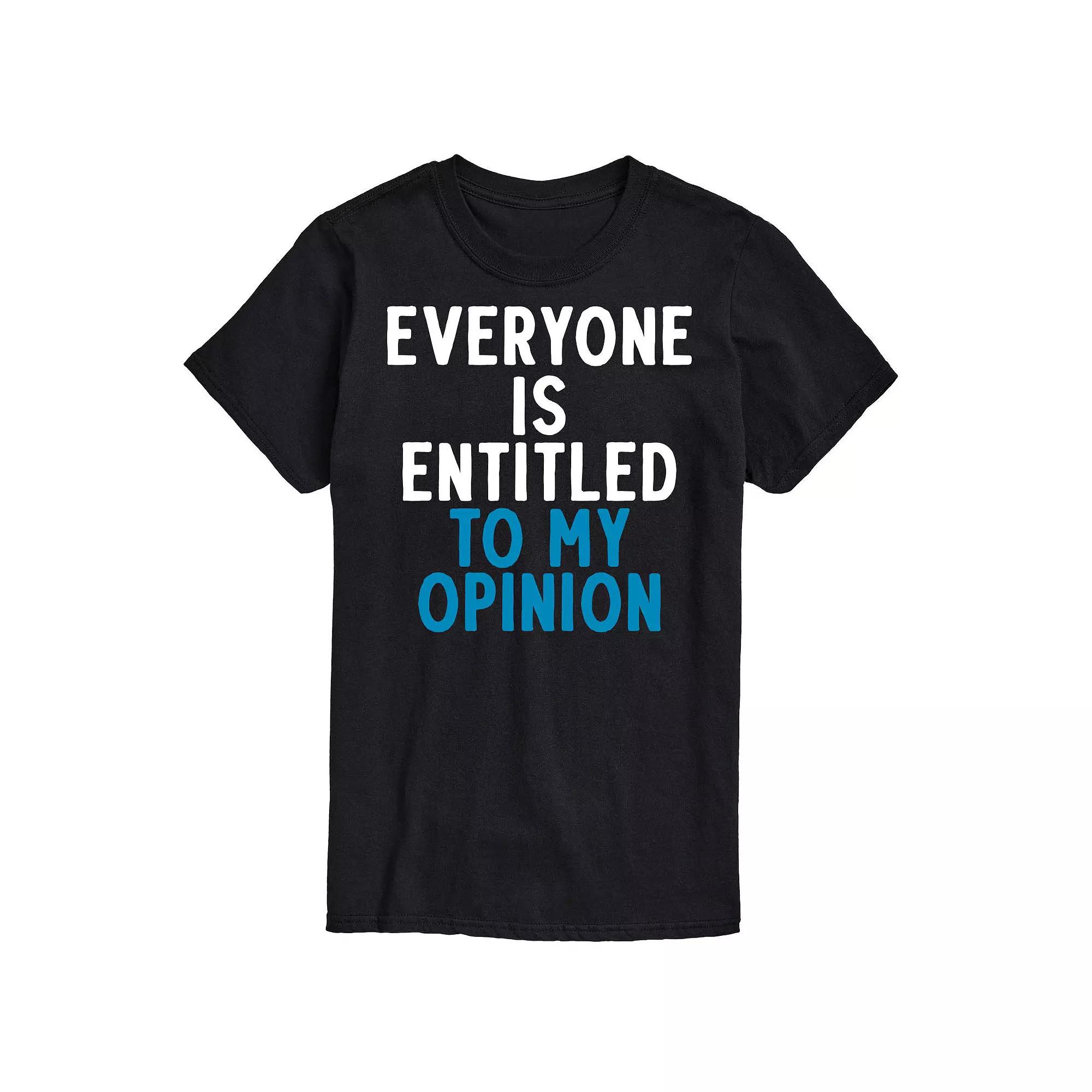Big & Tall "Everyone Is Entitled" Graphic Tee, Men's,  Product Image