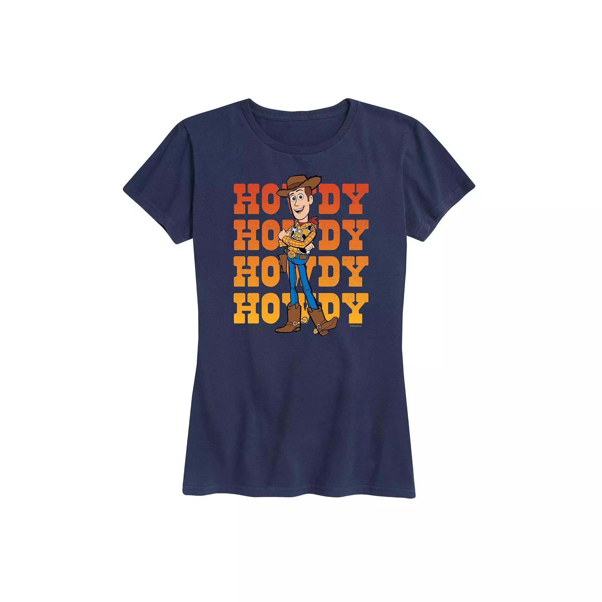 Disney / Pixar's Toy Story Woody Women's Howdy Graphic Tee, Girl's,  Product Image