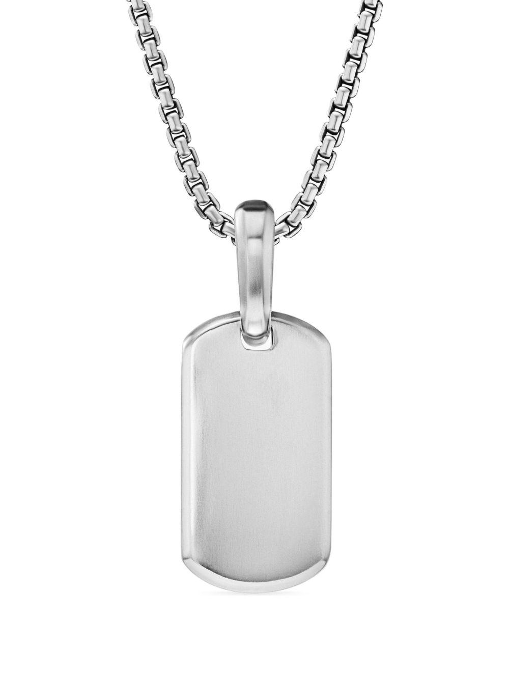 sterling silver Chevron tag (21mm) Product Image