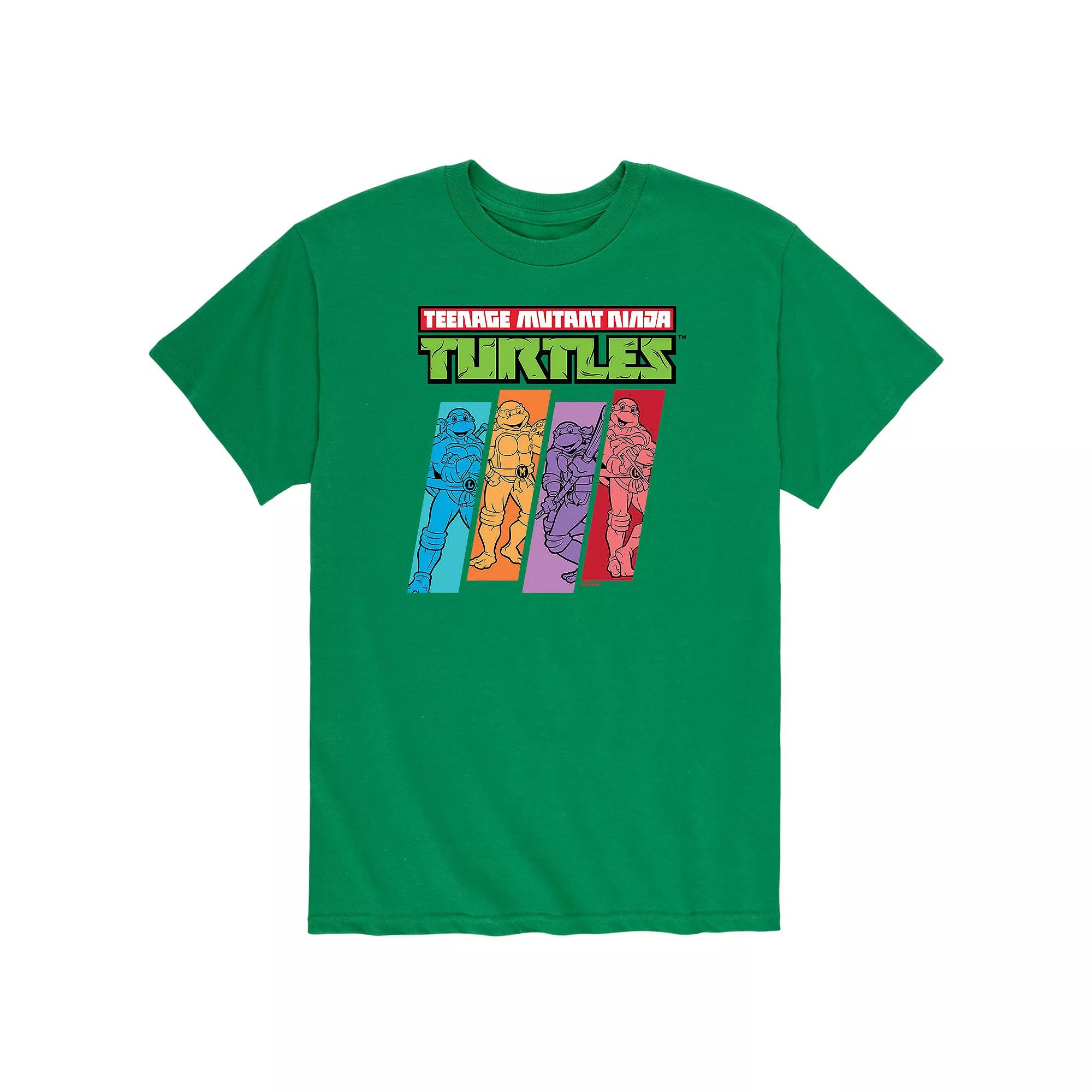 Men's Teenage Mutant Ninja Turtles Color Stripes Tee,  Product Image