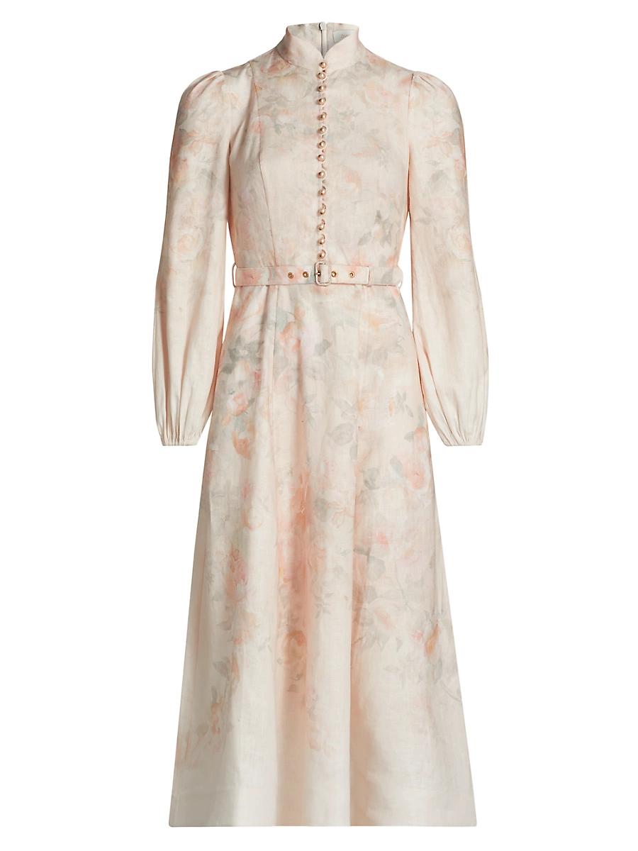 Womens Crush Floral Midi Shirtdress Product Image