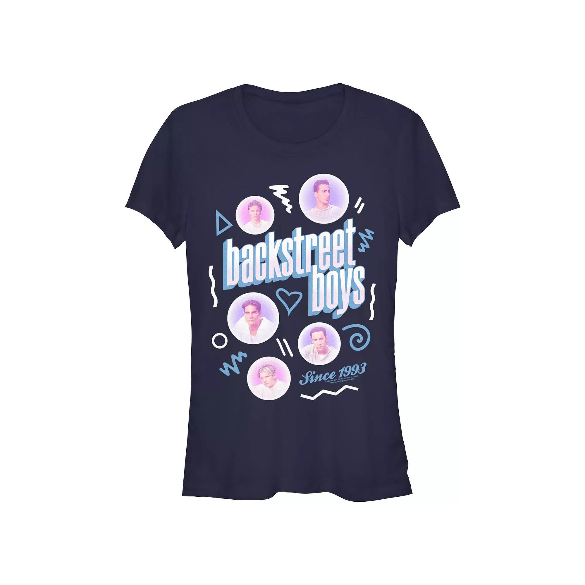 Juniors' Backstreet Boys Since 1993 Face Badges Graphic Tee, Women's,  Product Image