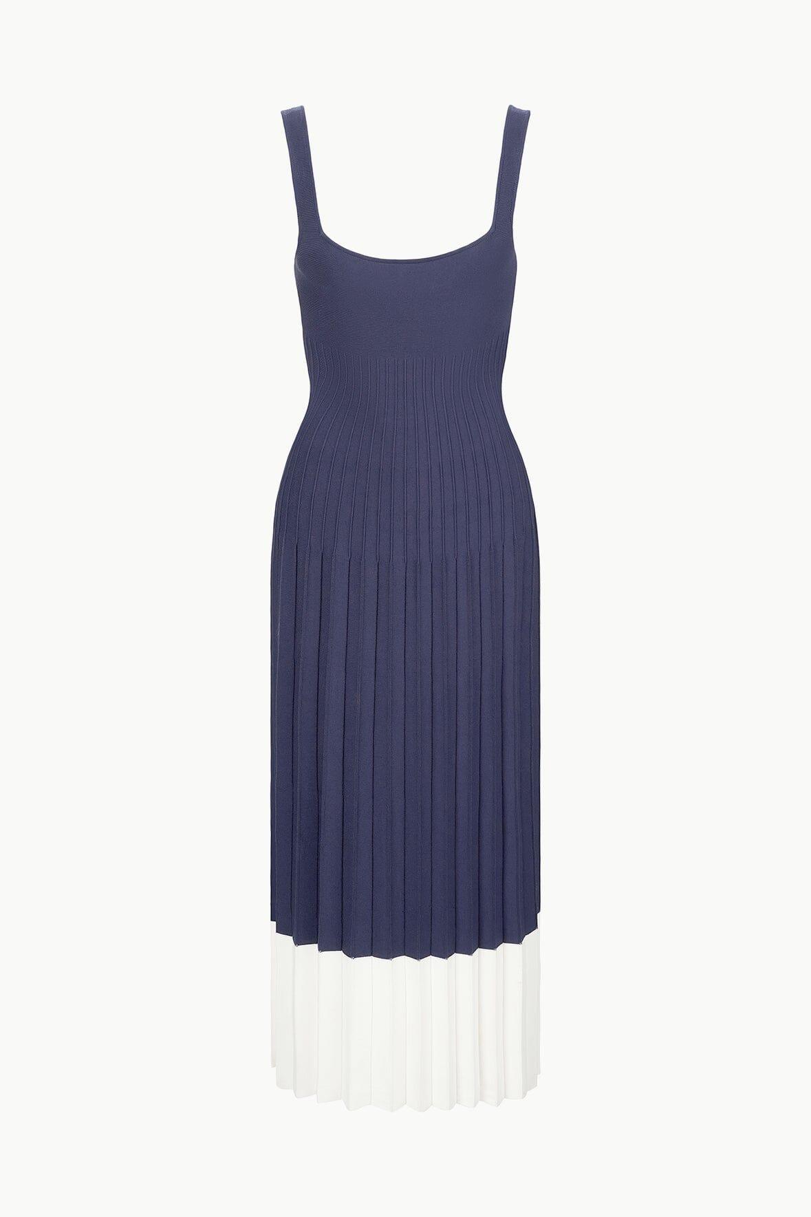 ELLISON DRESS | NAVY WHITE Product Image