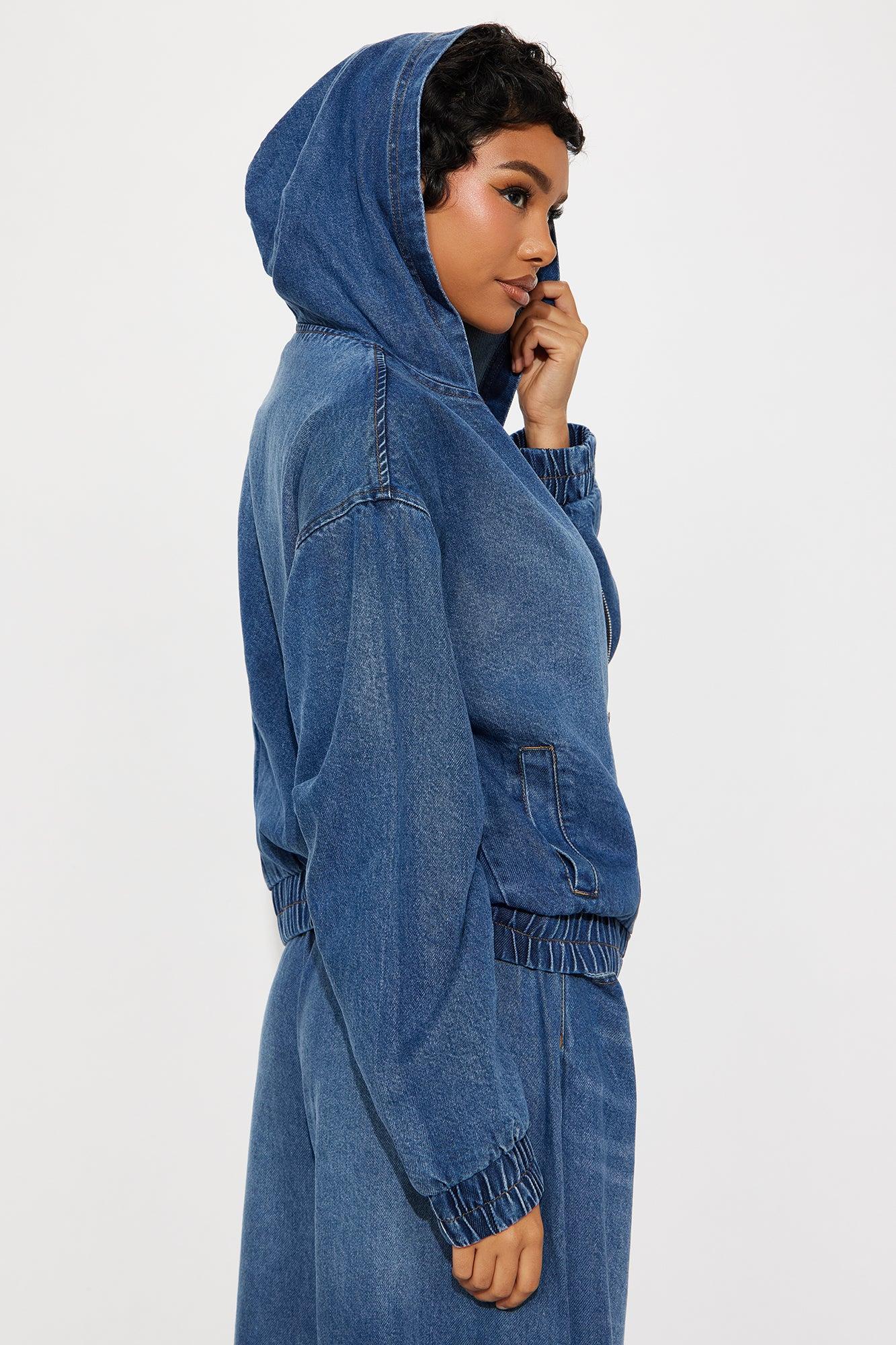 Brunswick Denim Bomber Jacket - Dark Wash Product Image