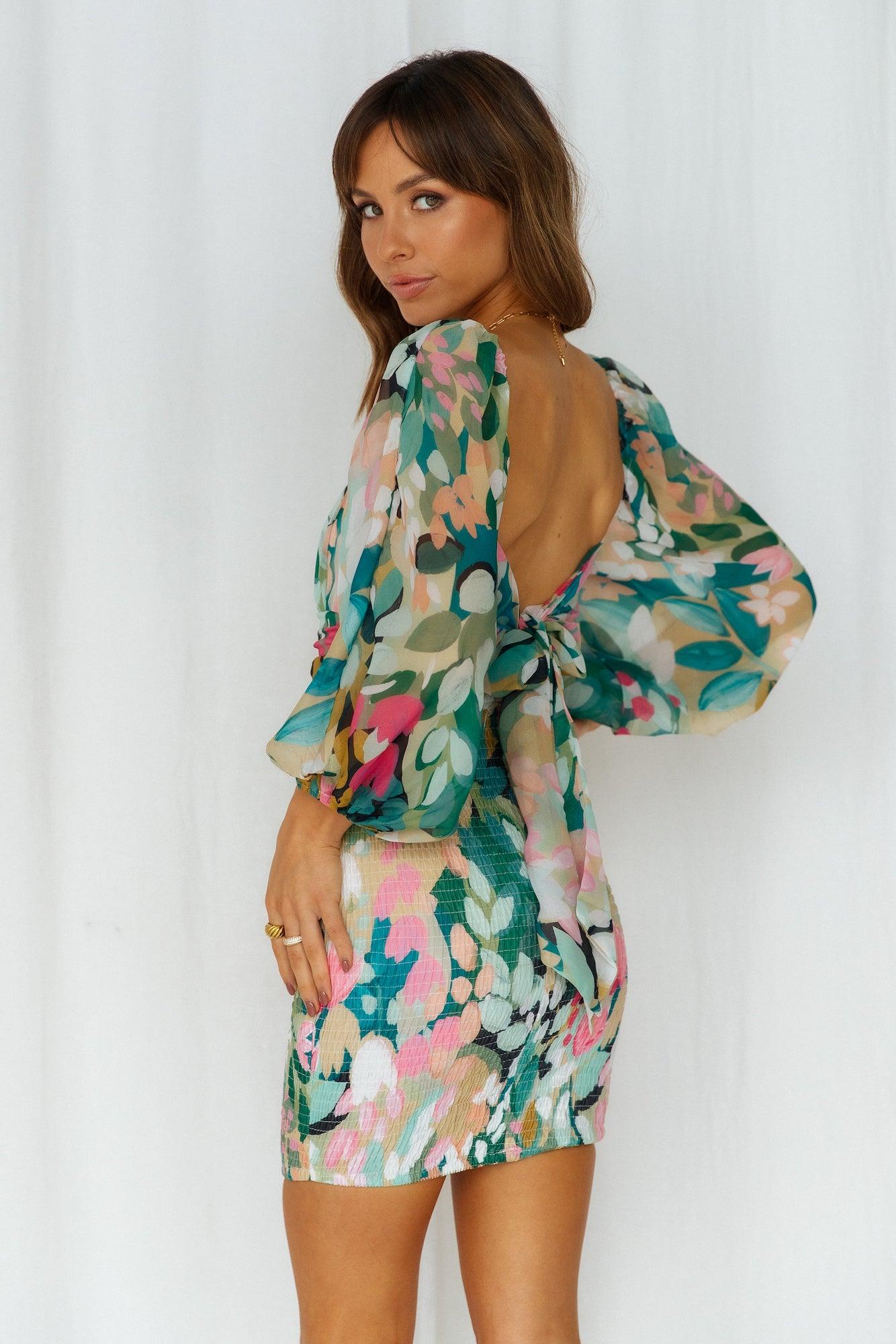 Colourful And Calm Dress Green Product Image