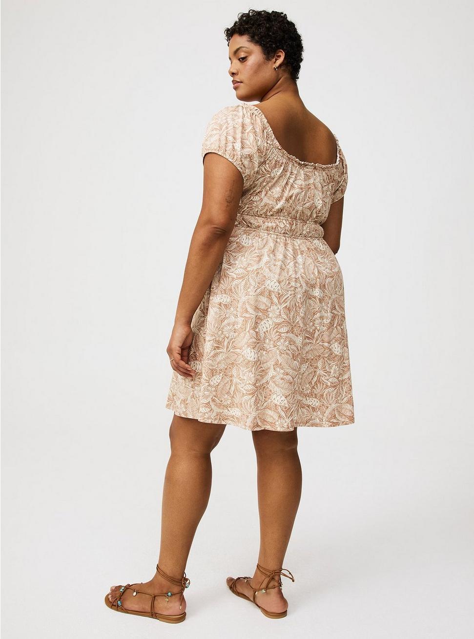 Shirred Bodice Mini Dress Product Image