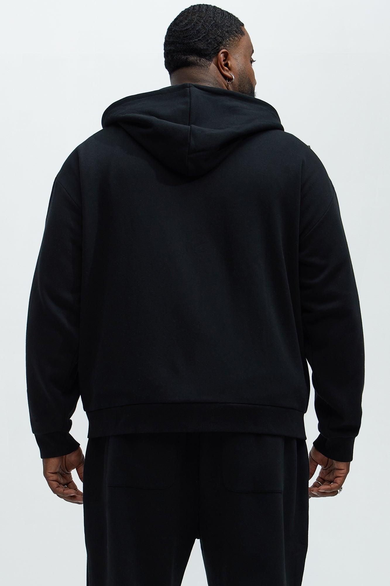 Tyson Stay Away Zip Up Hoodie - Black Product Image