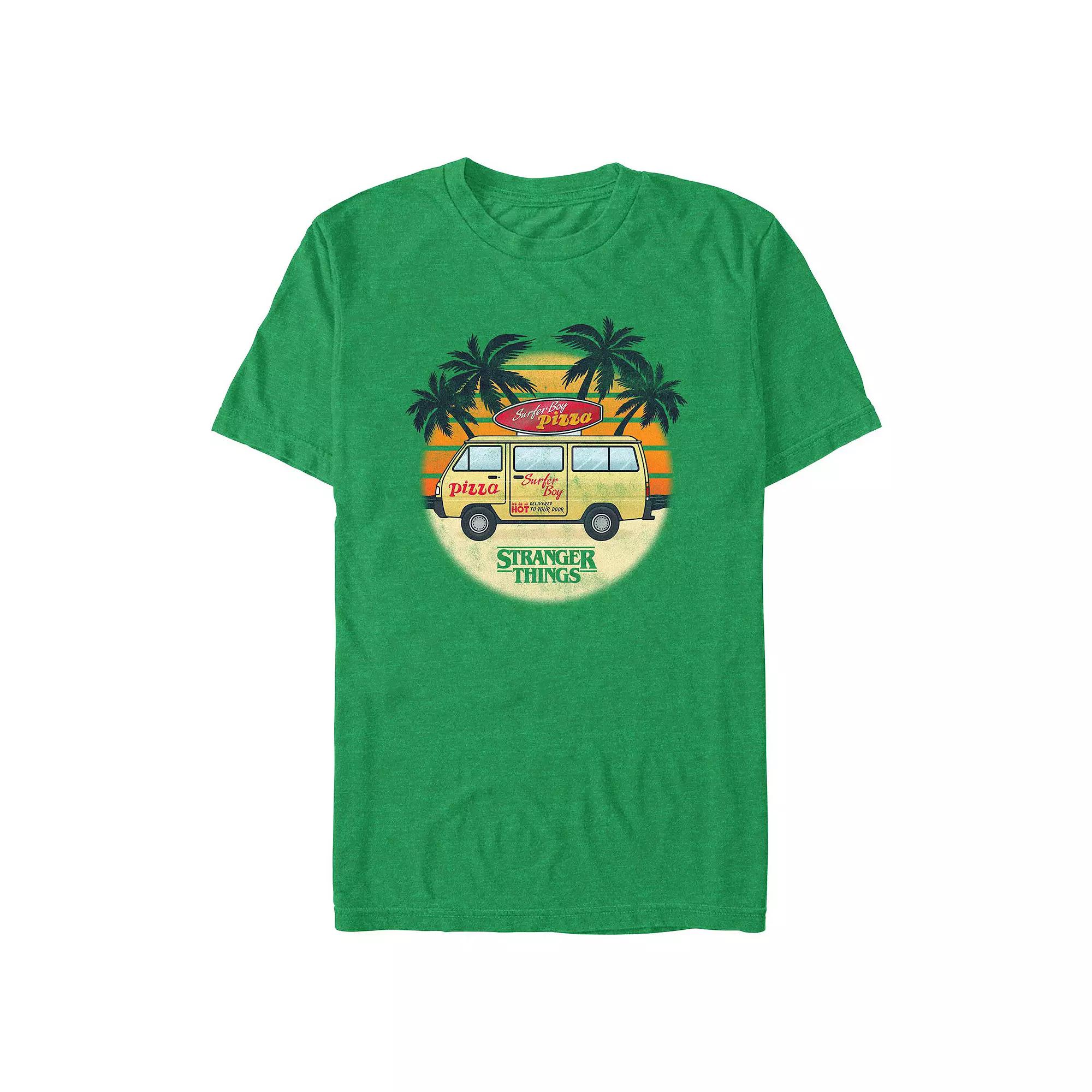 Big & Tall Surfer Boy Pizza Graphic Tee, Men's,  Product Image
