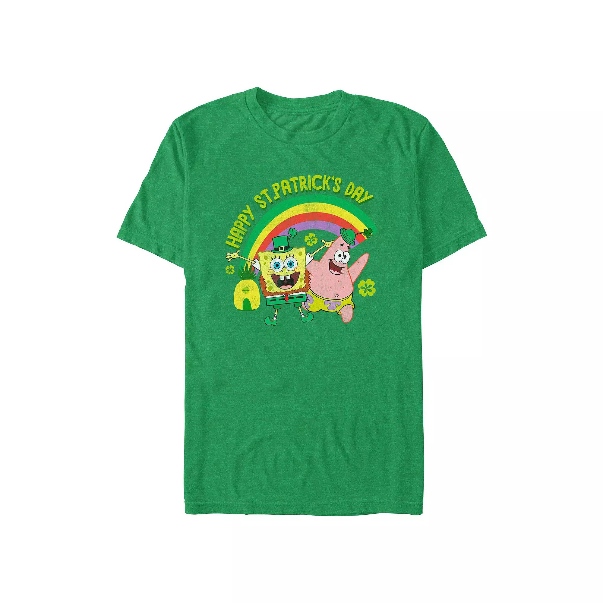 Big & Tall SpongeBob SquarePants Happy Saint Patrick's Day Graphic Tee, Men's,  Product Image