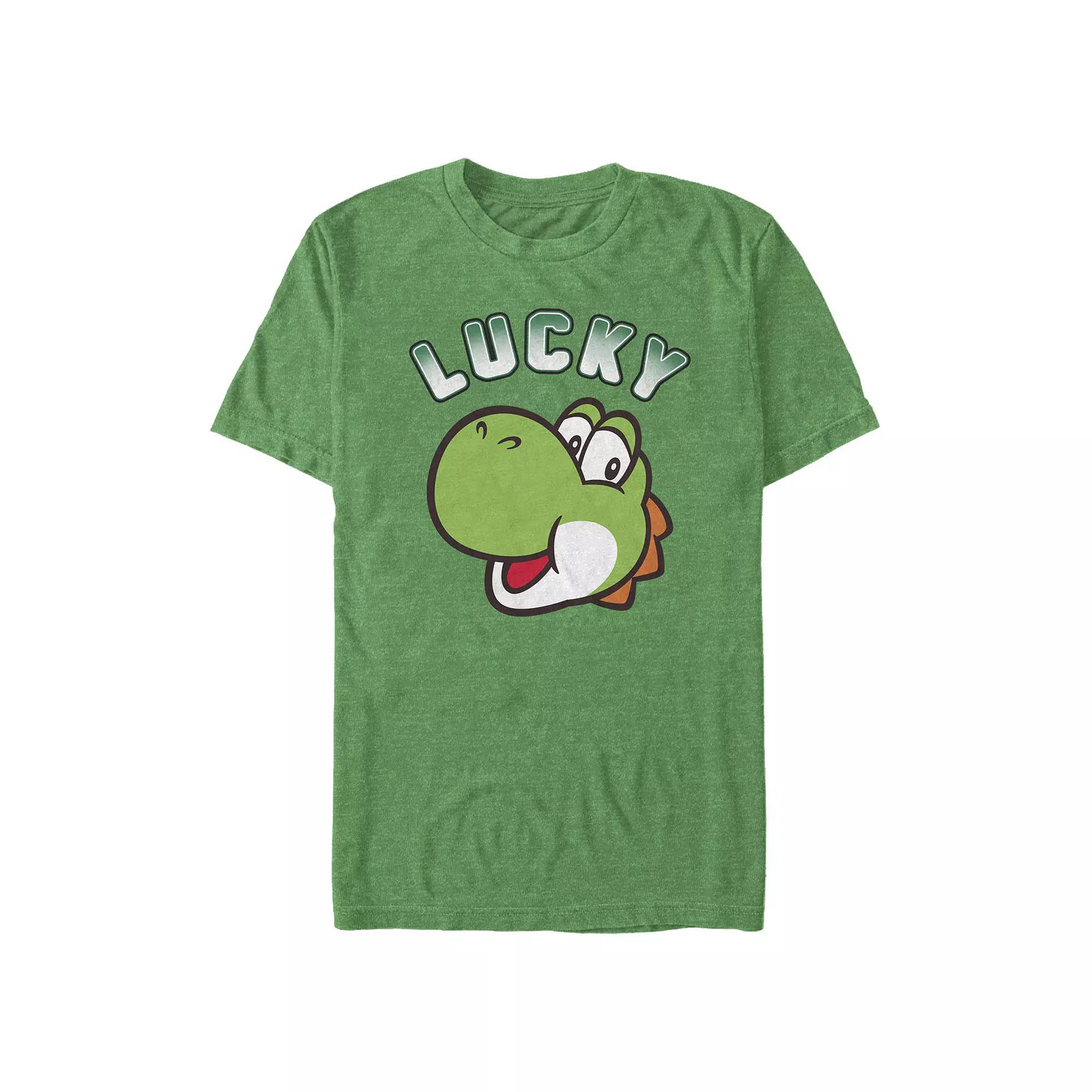 Big & Tall Super Mario Bros Yoshi Lucky Graphic Tee, Men's,  Product Image