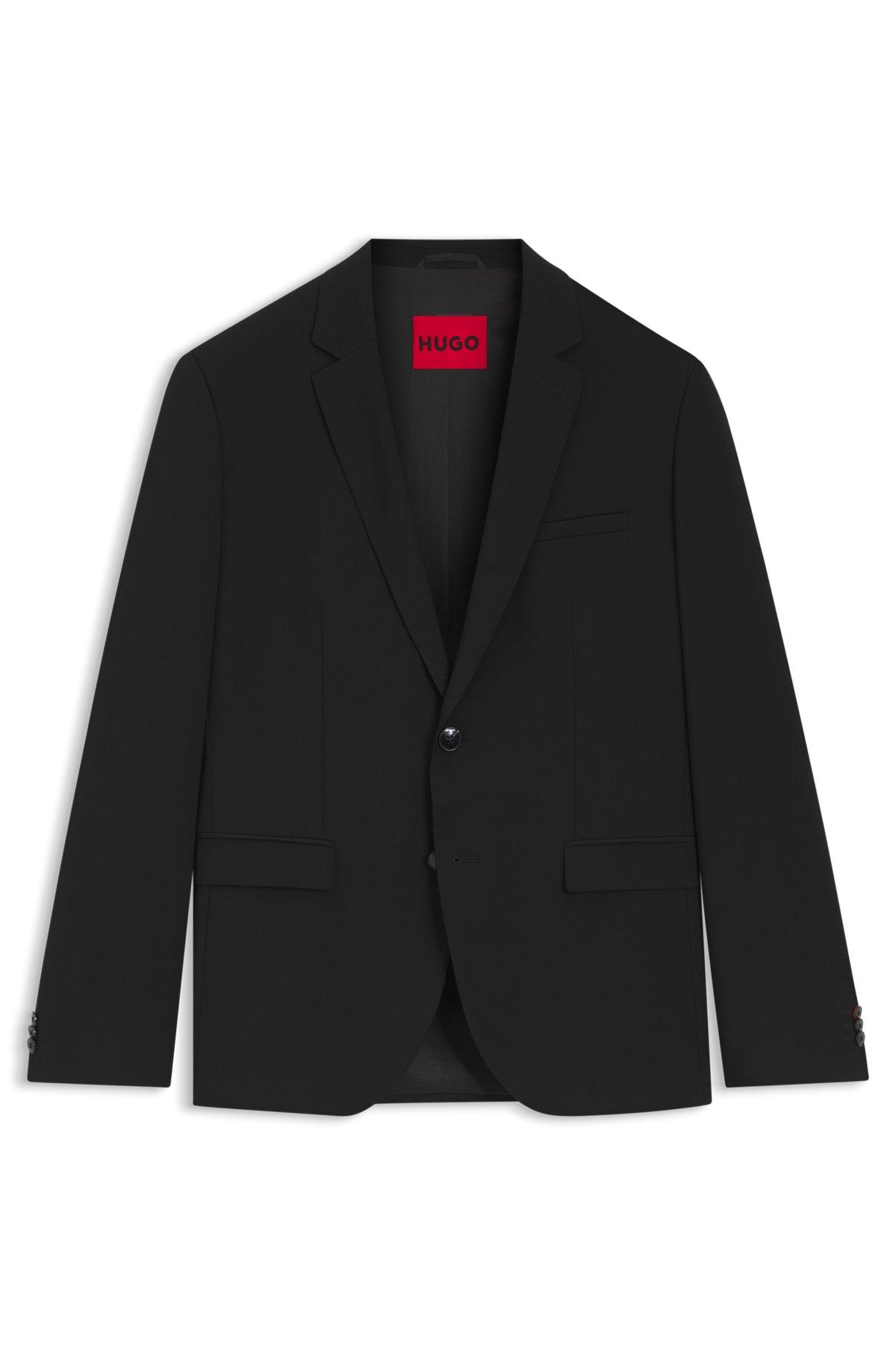 Slim-fit blazer in patterned wool Product Image
