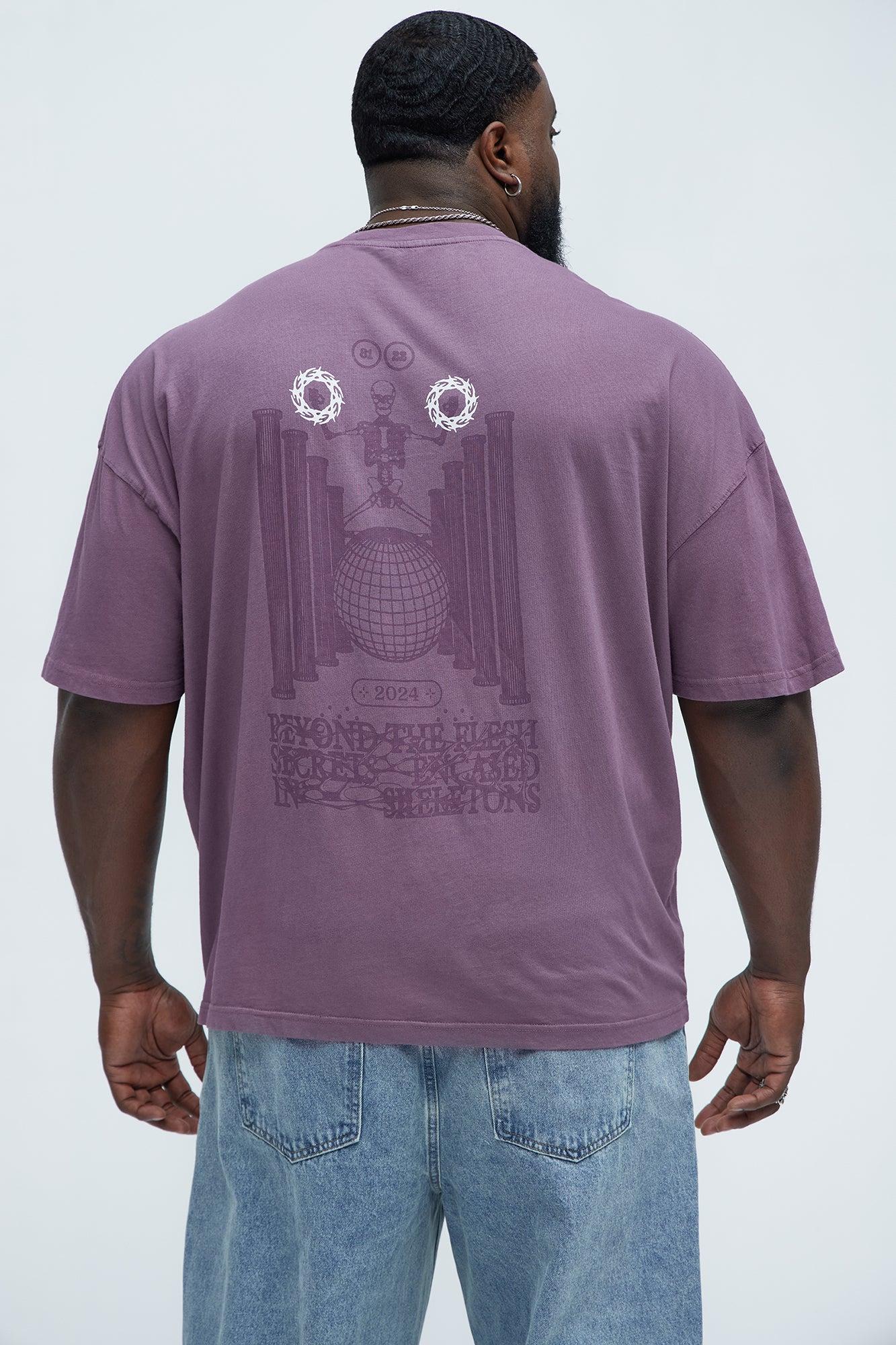 Beyond The Flesh Oversized Short Sleeve Tee - Purple Product Image