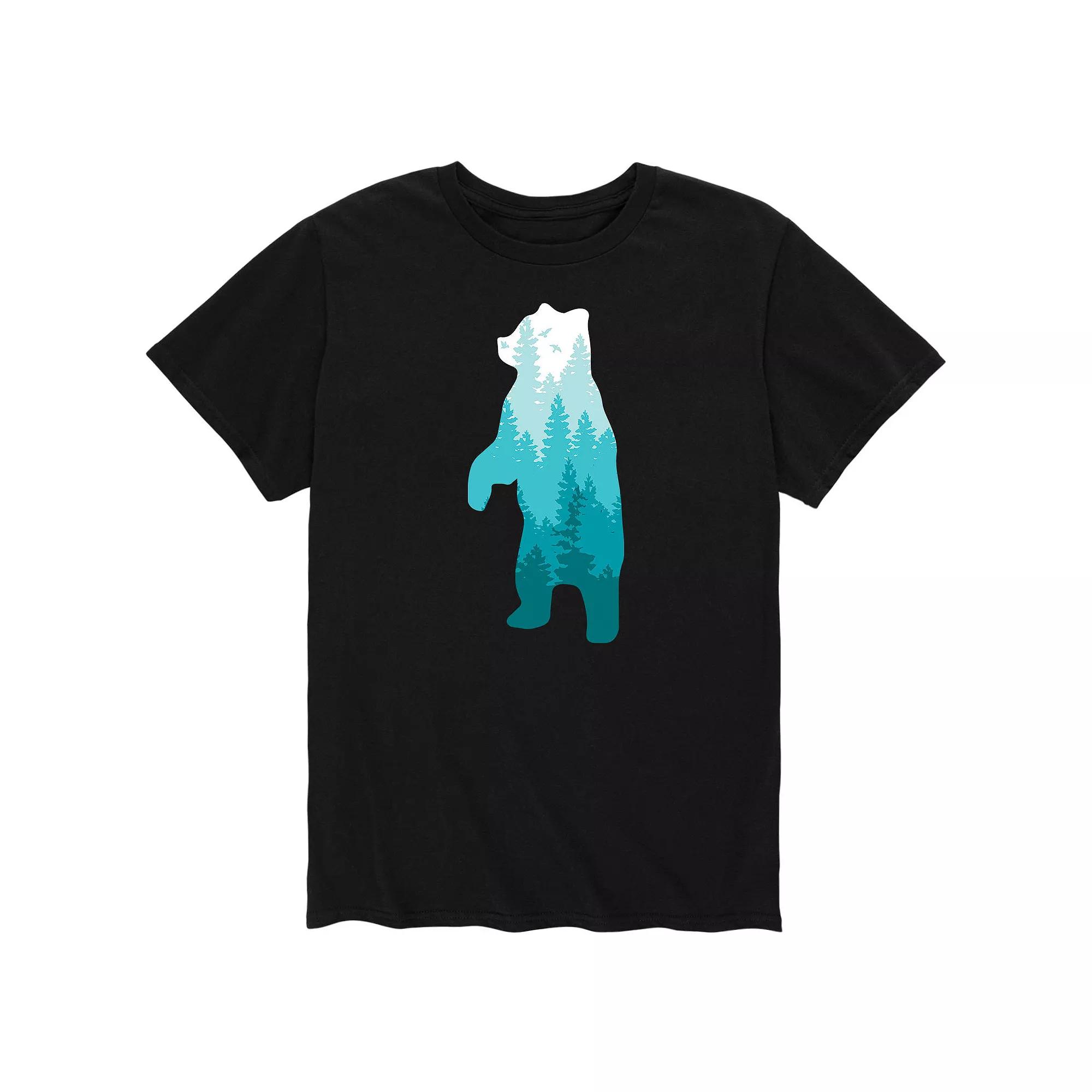 Men's Outdoor Scene Bear Tee,  Product Image