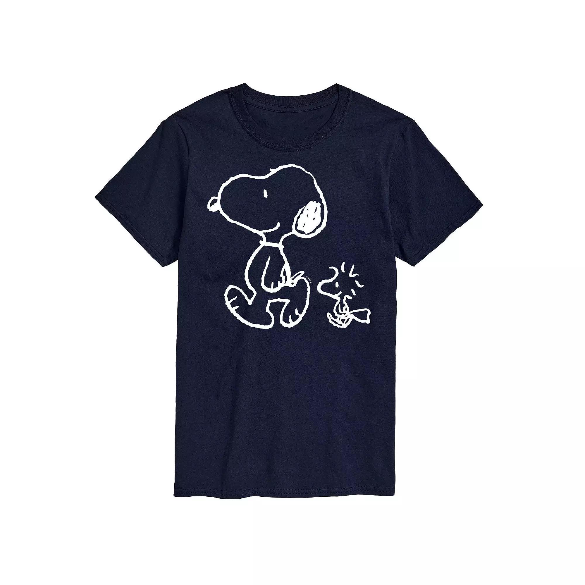 Big & Tall Peanuts Snoopy Woodstock Walk Graphic Tee, Men's,  Product Image