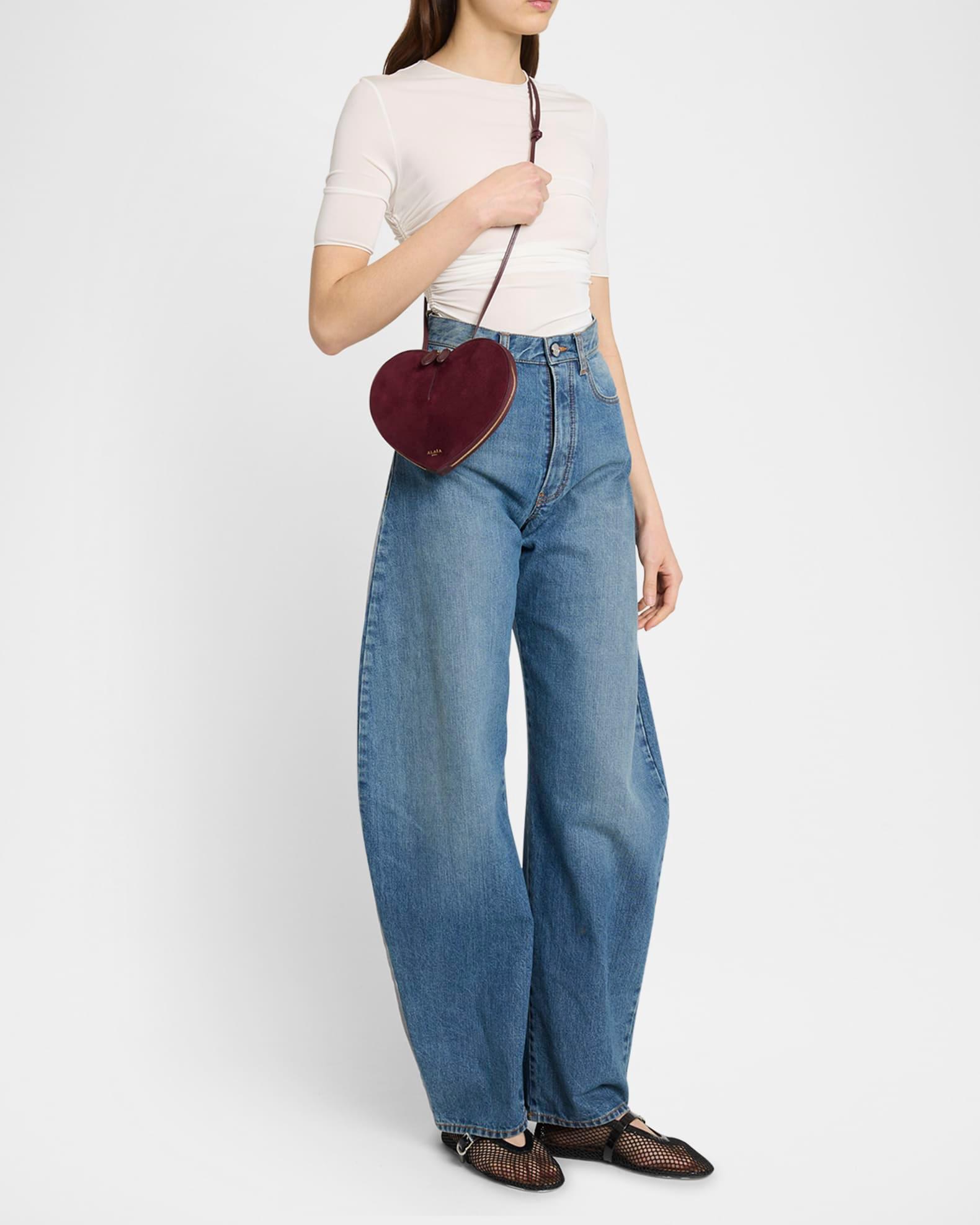 Le Coeur Crossbody Bag in Suede Product Image