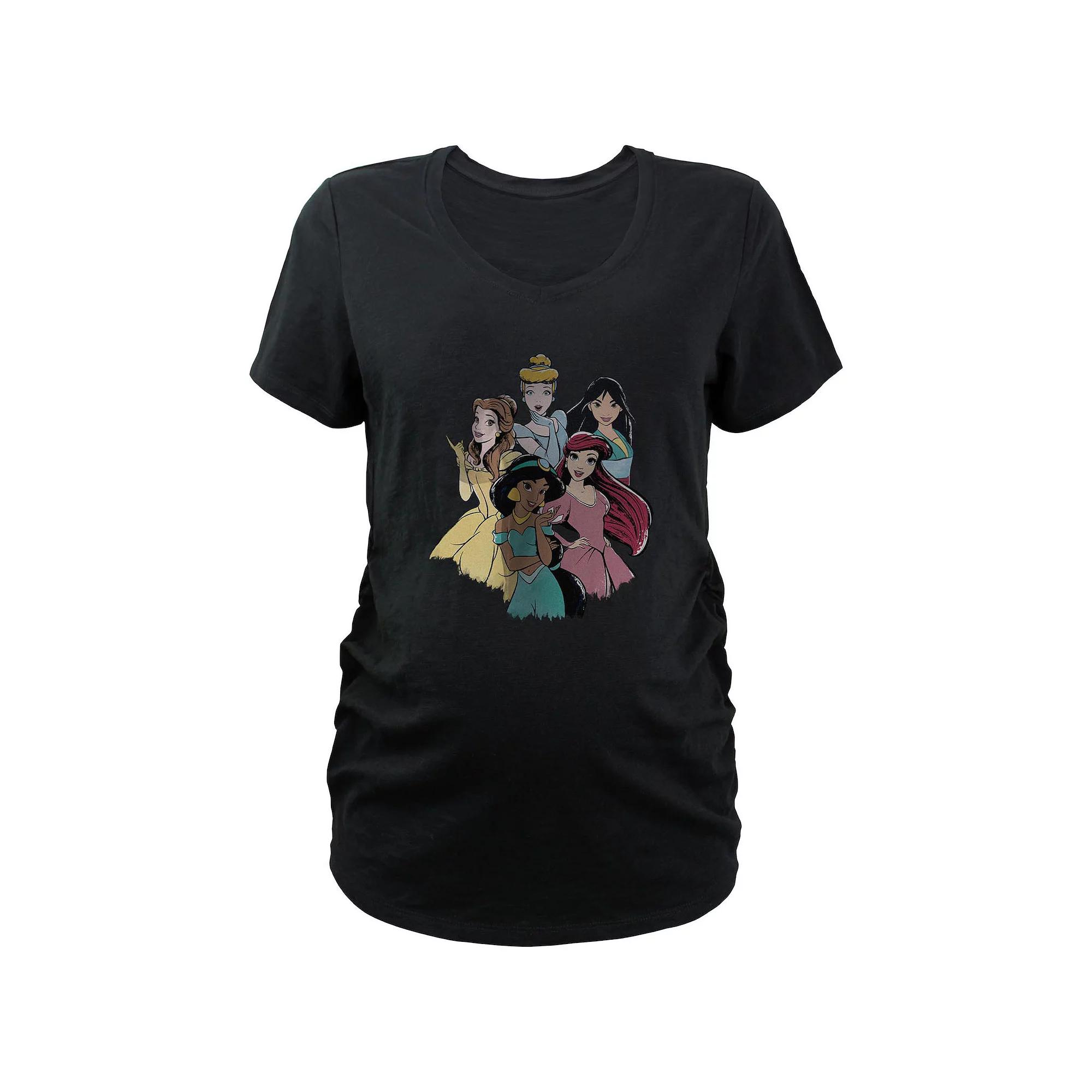 Disney's Princesses Royal Group Maternity Graphic Tee, Women's,  Product Image