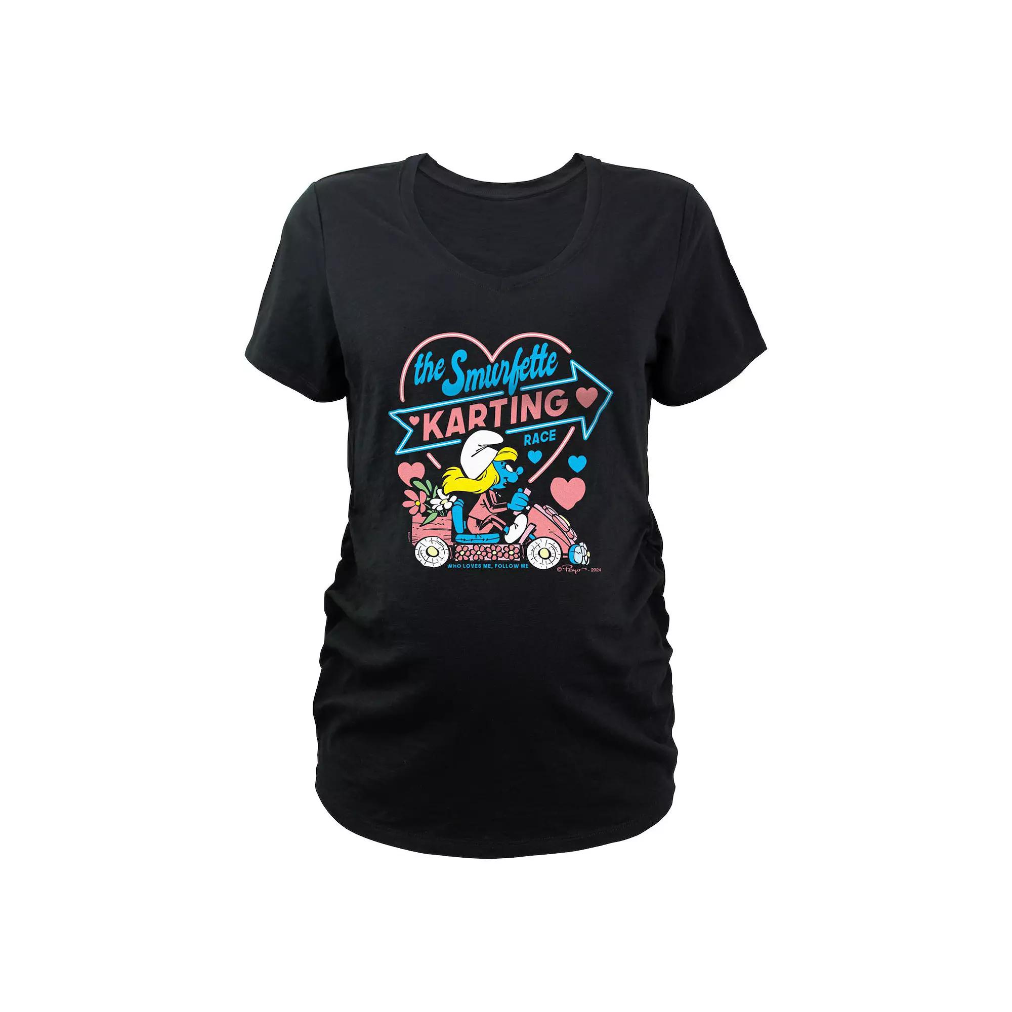Maternity Smurfs The Smurfette Karting Race Graphic Tee, Women's,  Product Image