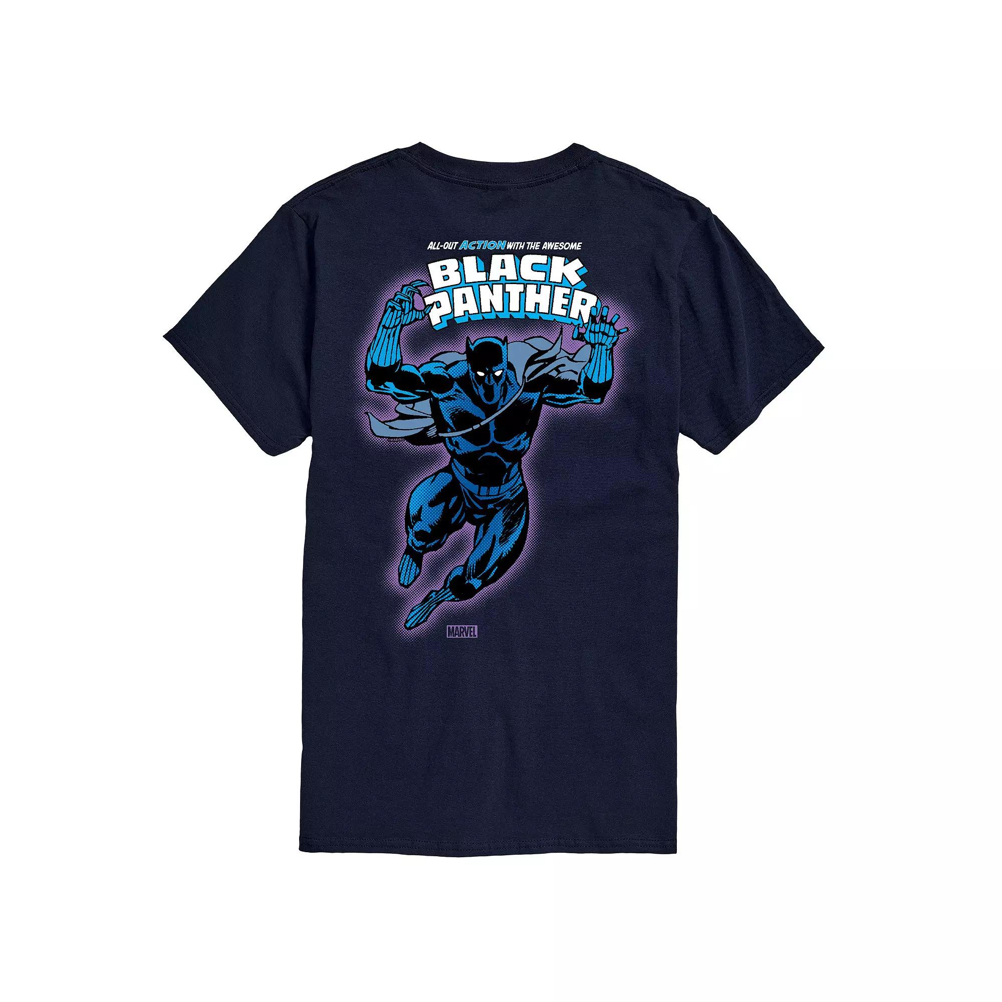 Big & Tall Black Panther All-Out Action Comic Graphic Tee, Men's,  Product Image