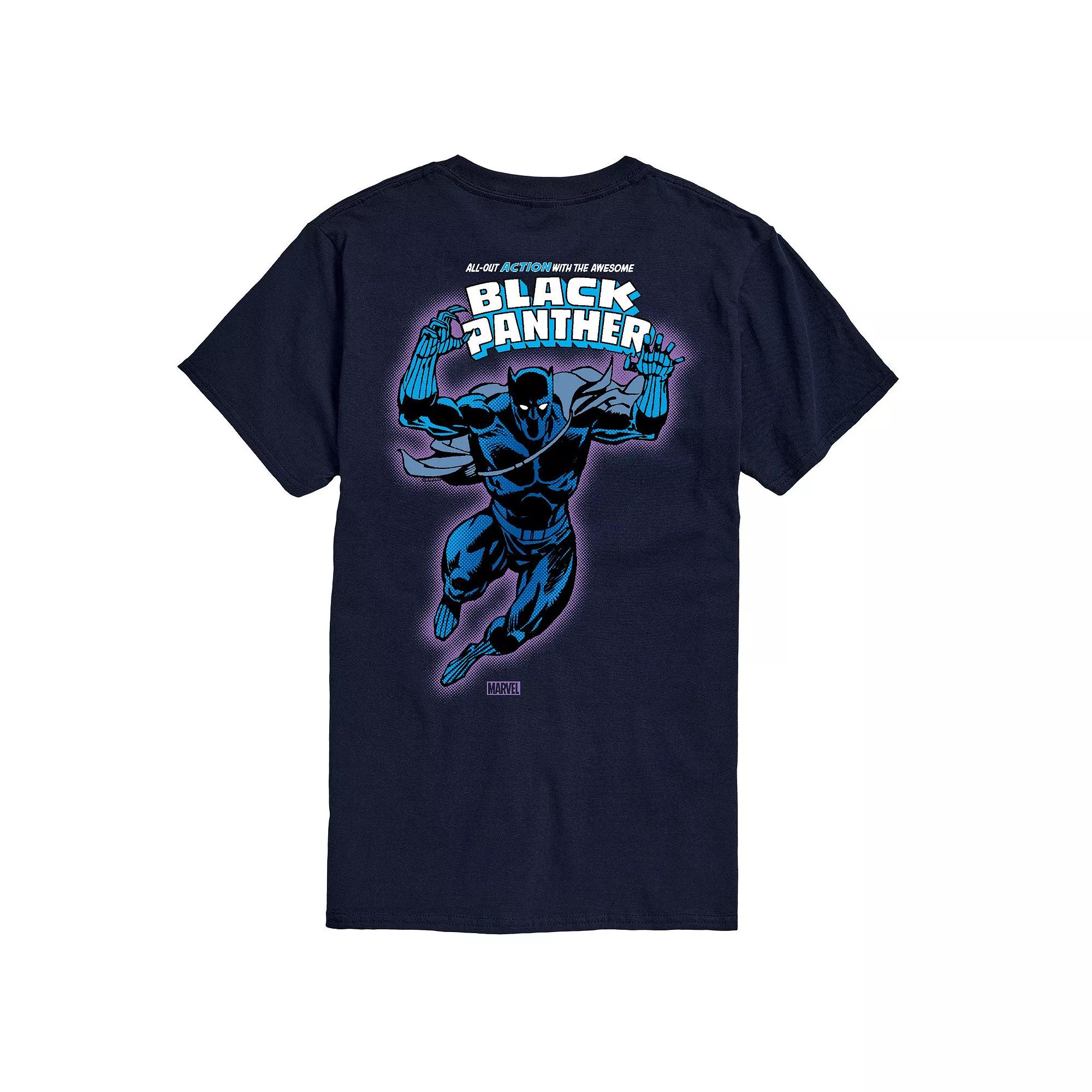 Big & Tall Black Panther All-Out Action Comic Graphic Tee, Men's,  Product Image