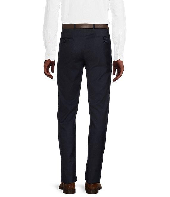 Cremieux Modern Fit Flat Front Sharkskin Pattern Dress Pants Product Image