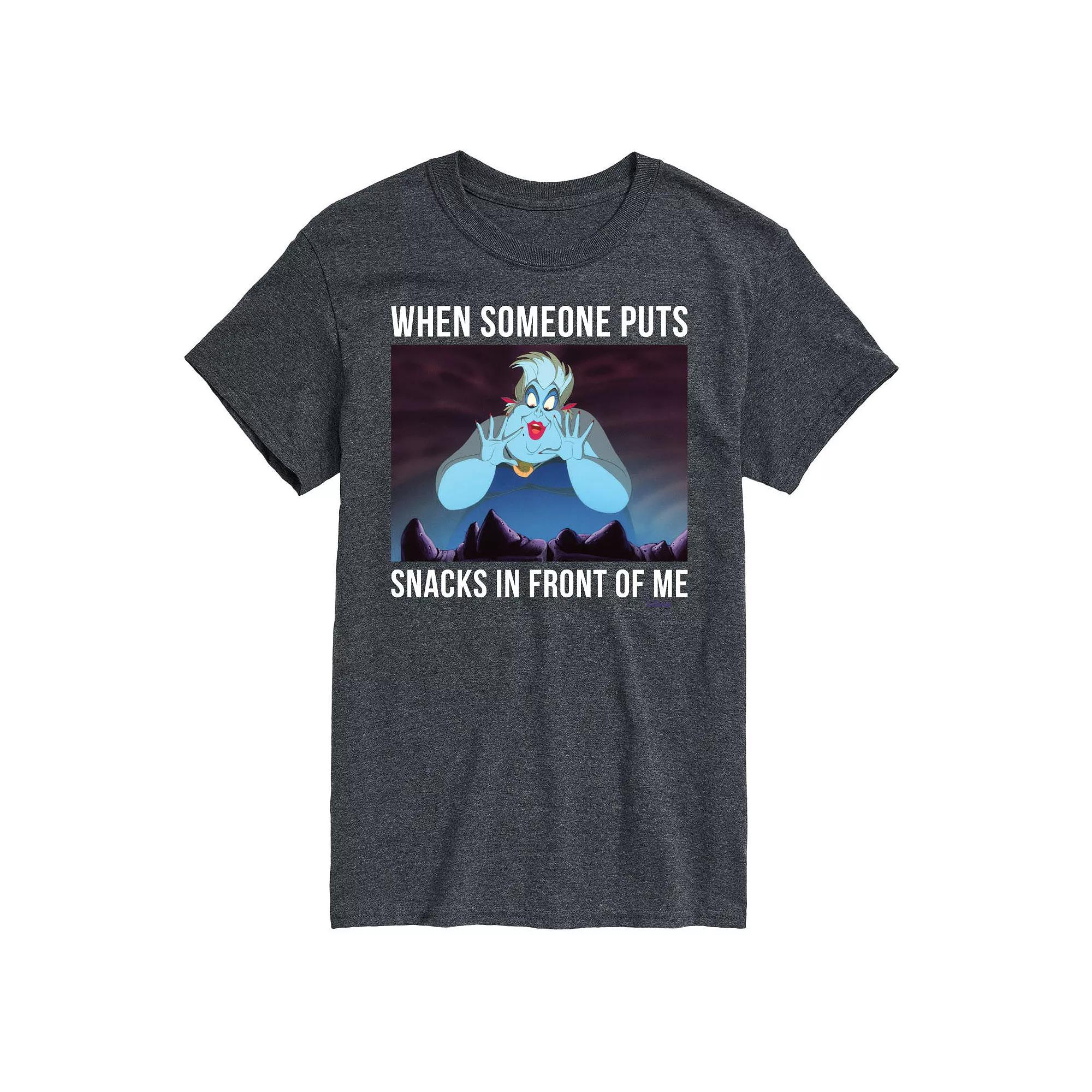 Disney's Villians Big & Tall Ursula Snacks Graphic Tee, Men's,  Product Image