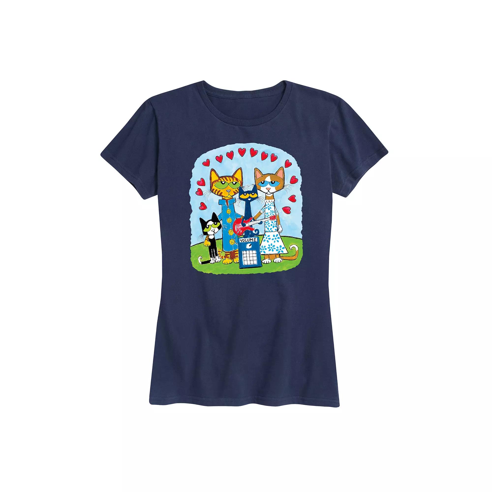 Women's Pete The Cat Family Graphic Tee,  Product Image