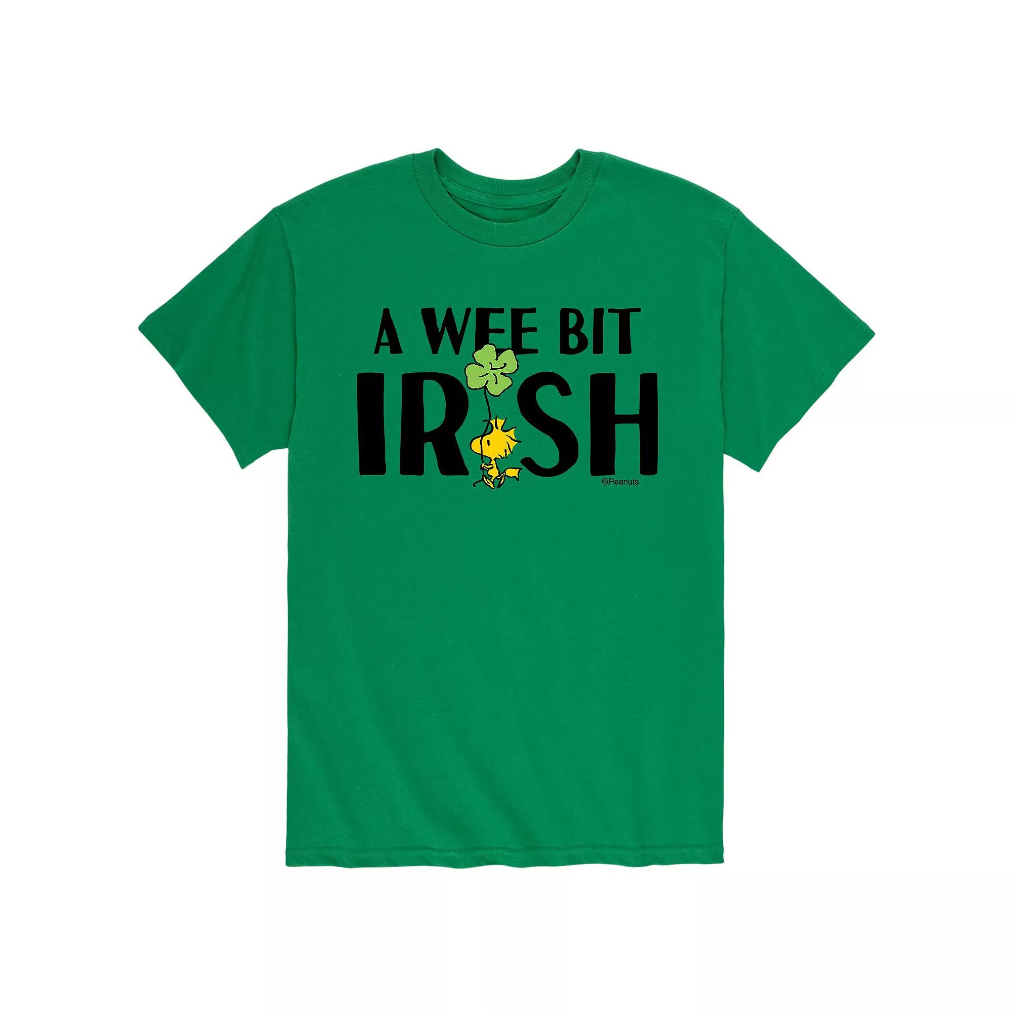 Men's Peanuts Woodstock St. Patrick's Day "A Wee Bit Irish" Tee,  Product Image
