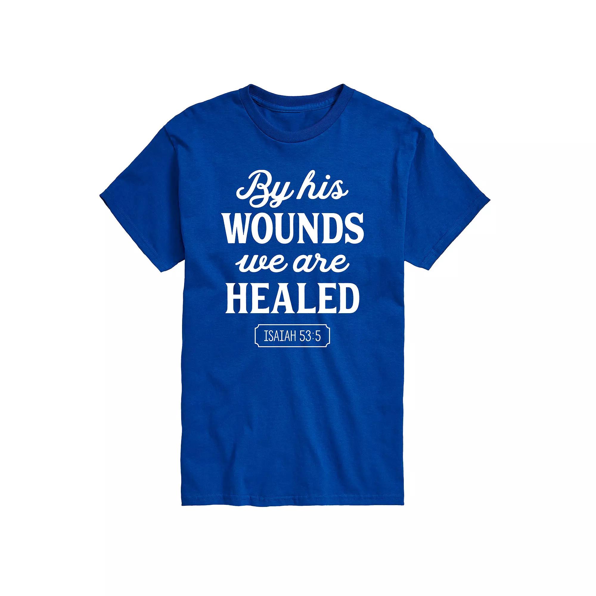 Big & Tall By His Wounds Isaiah Graphic Tee, Men's,  Product Image