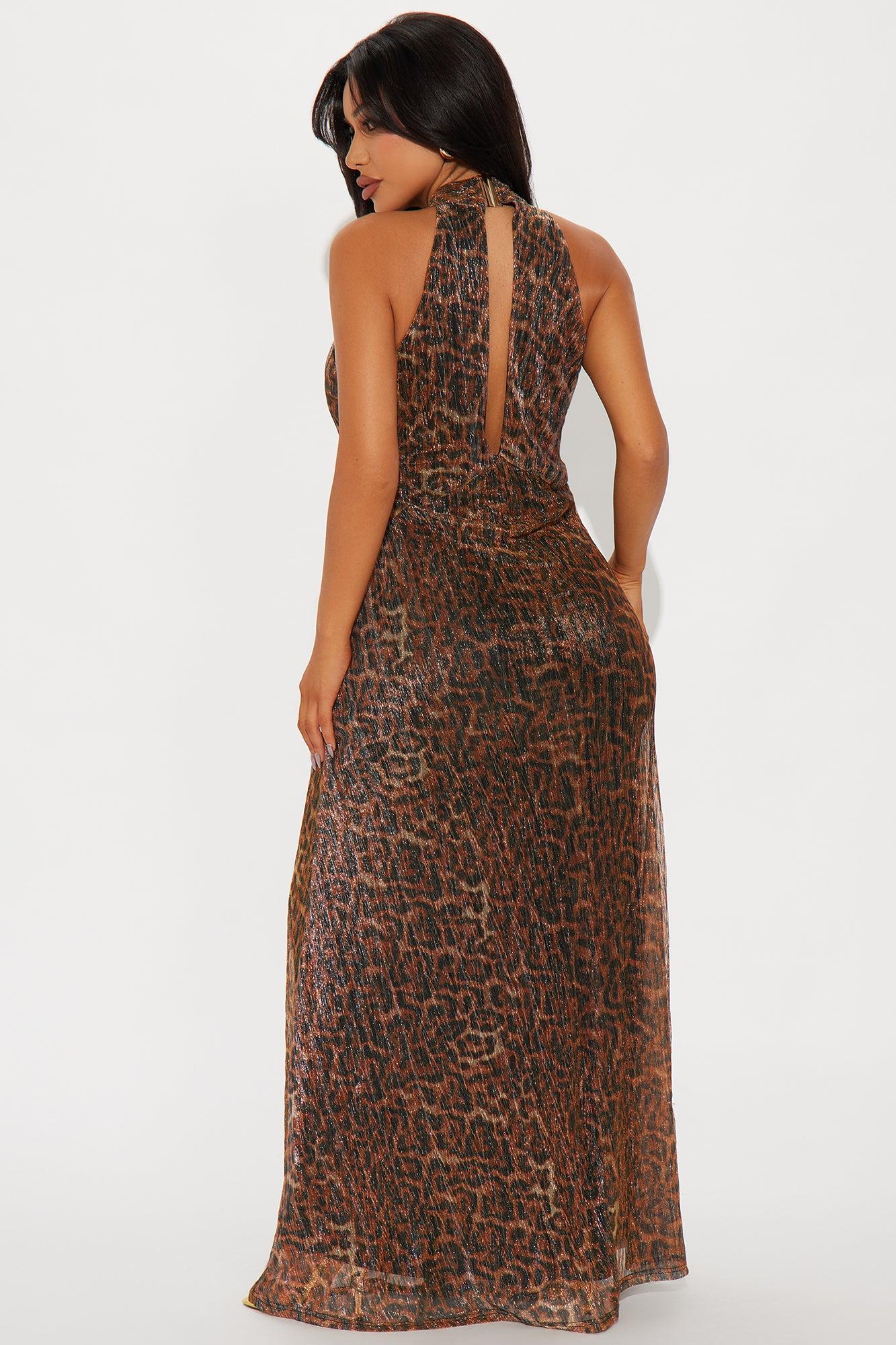 Serena Leopard Maxi Dress - Leopard Product Image