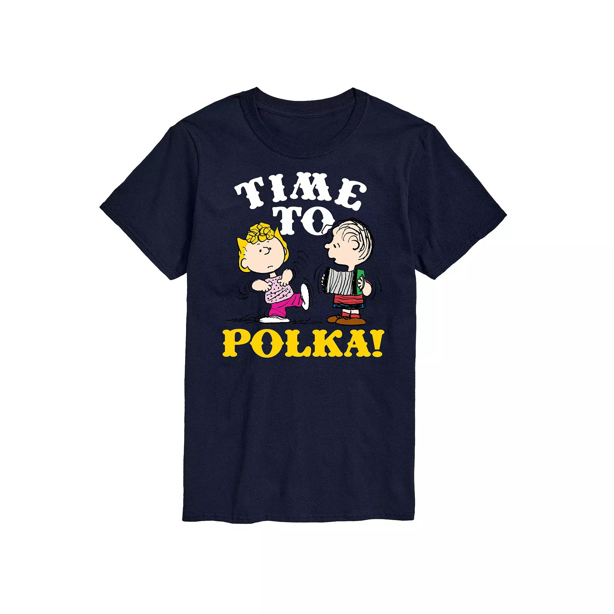 Men's Peanuts Time To Polka Graphic Tee,  Product Image