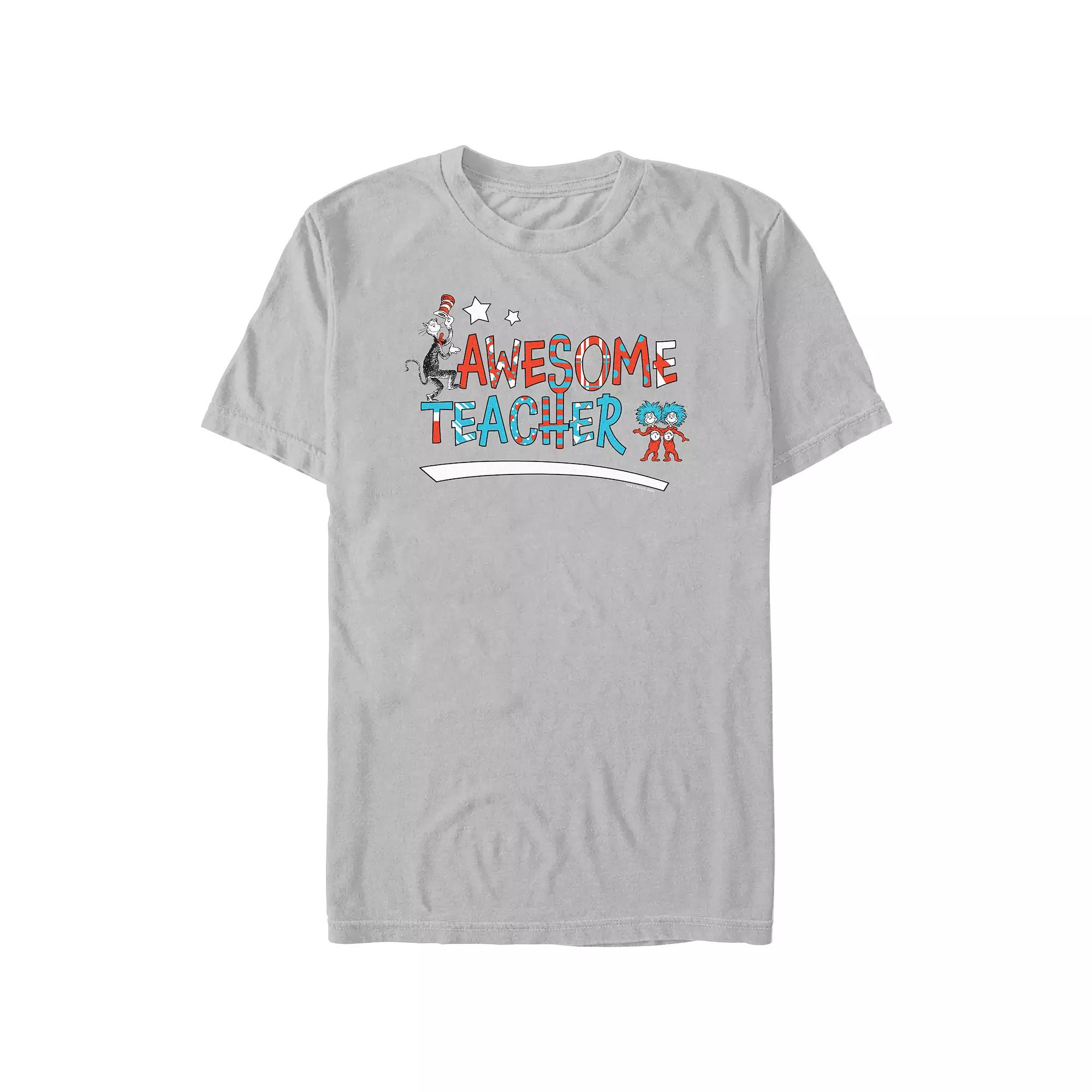 Men's Dr. Seuss Awesome Teacher Graphic Tee,  Product Image
