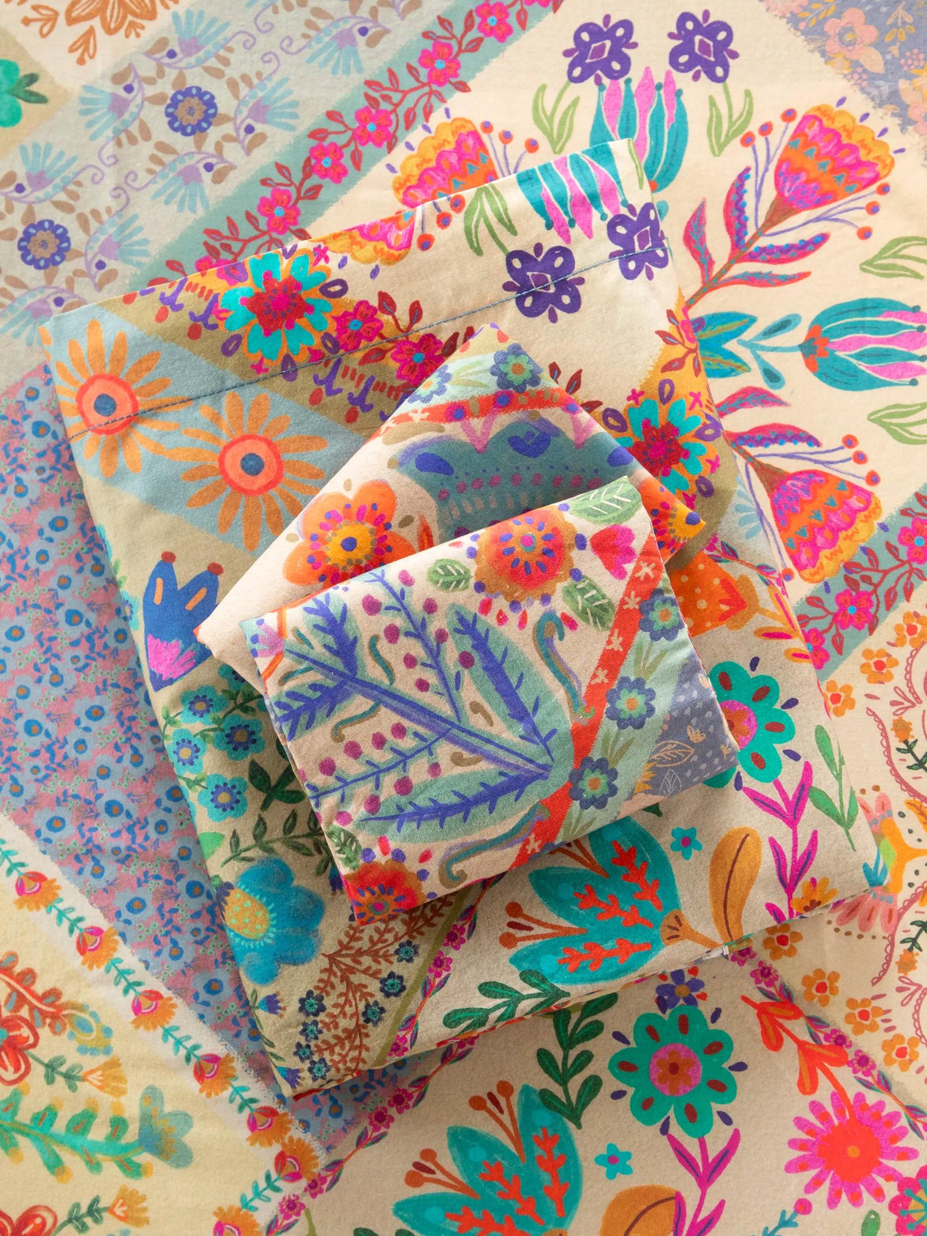 Sooo Soft Cotton Sheet Set - Mandala Folk Patchwork Product Image