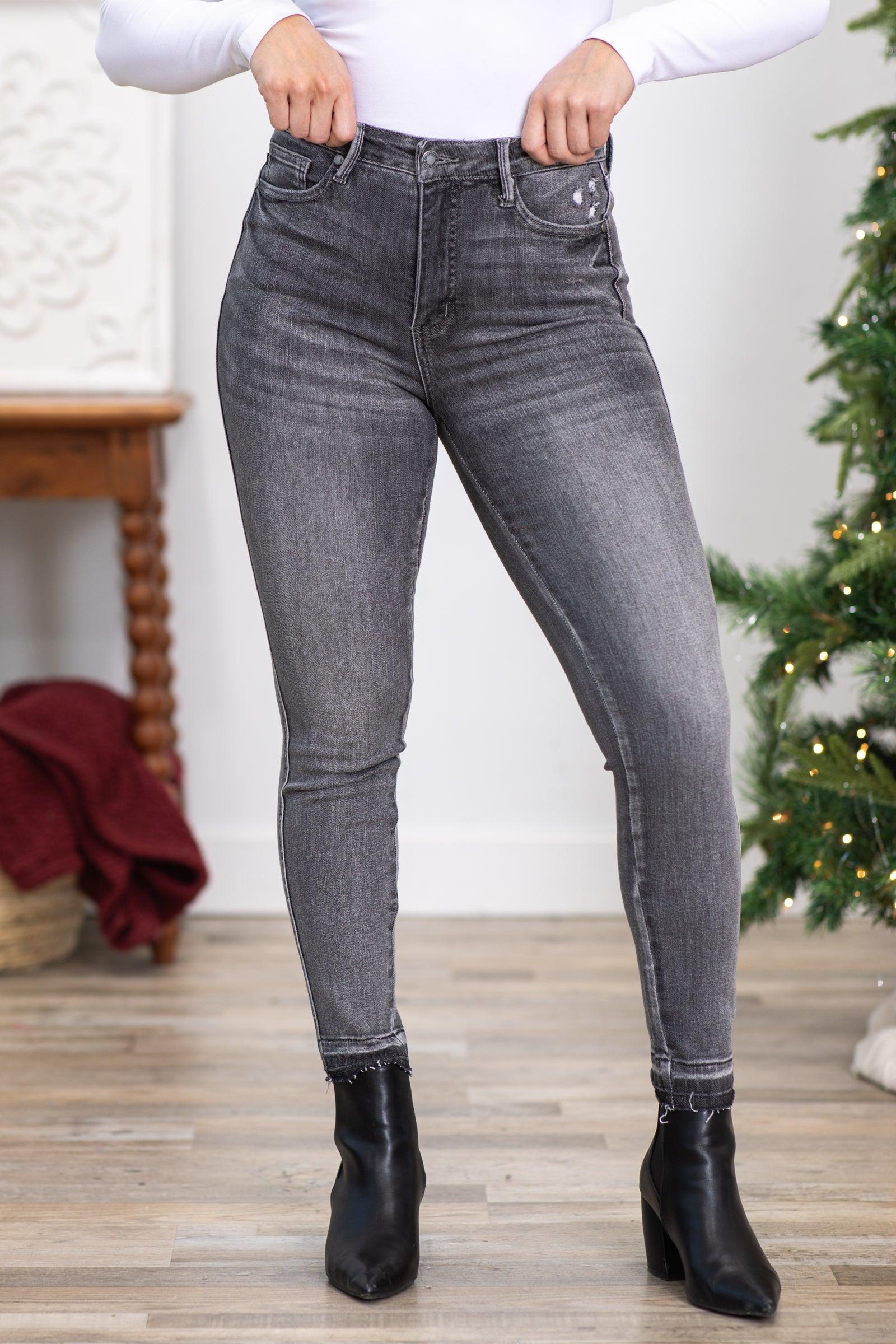 Judy Blue Tummy Control Grey Jeans Product Image