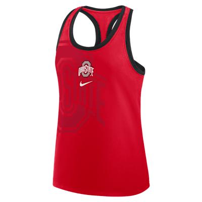 Ohio State Primetime Shadow Nike Women's College Racerback Tank Top Product Image