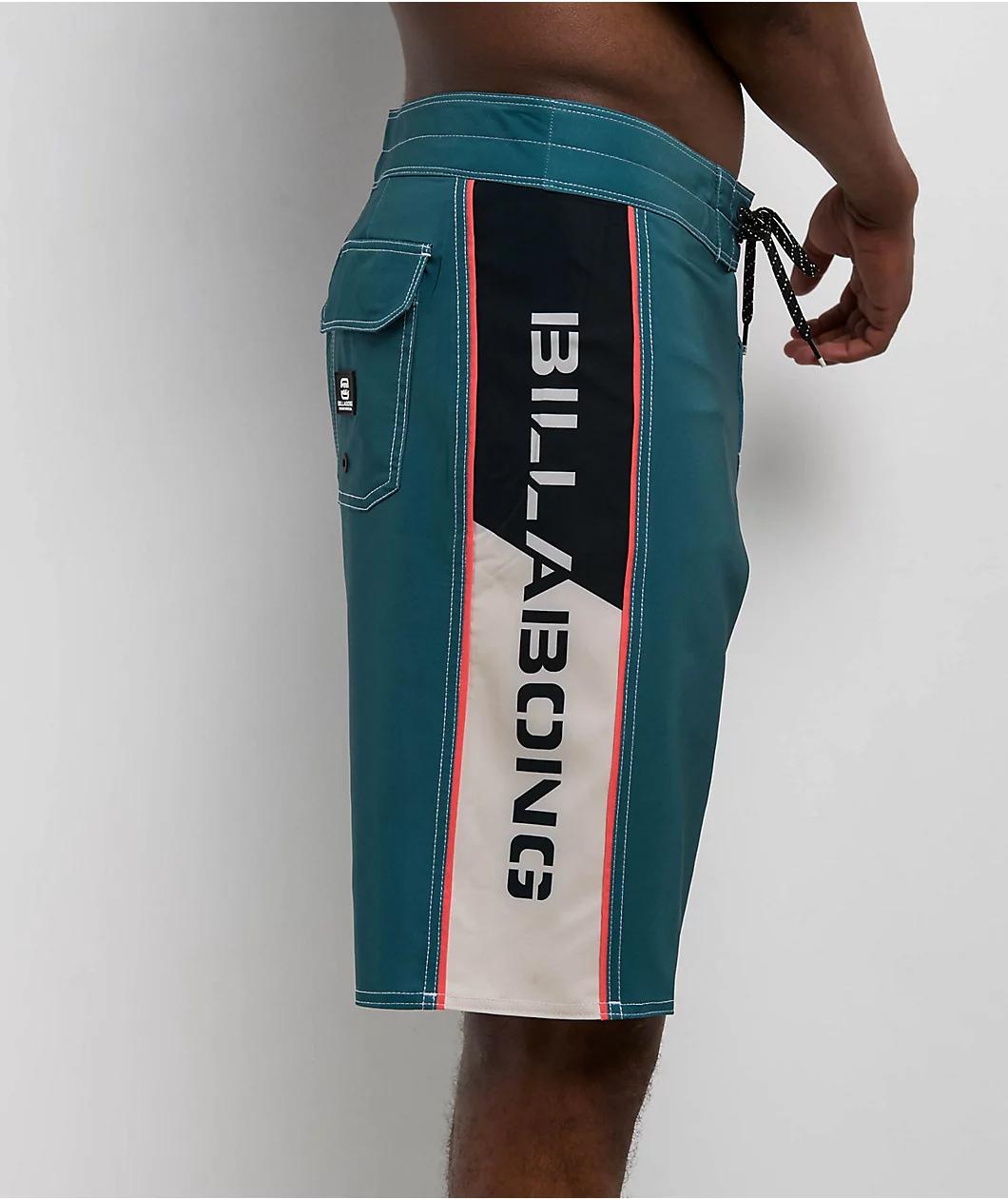 Billabong D Bah 2.0 Pro Turquoise & Blue Board Shorts Product Image