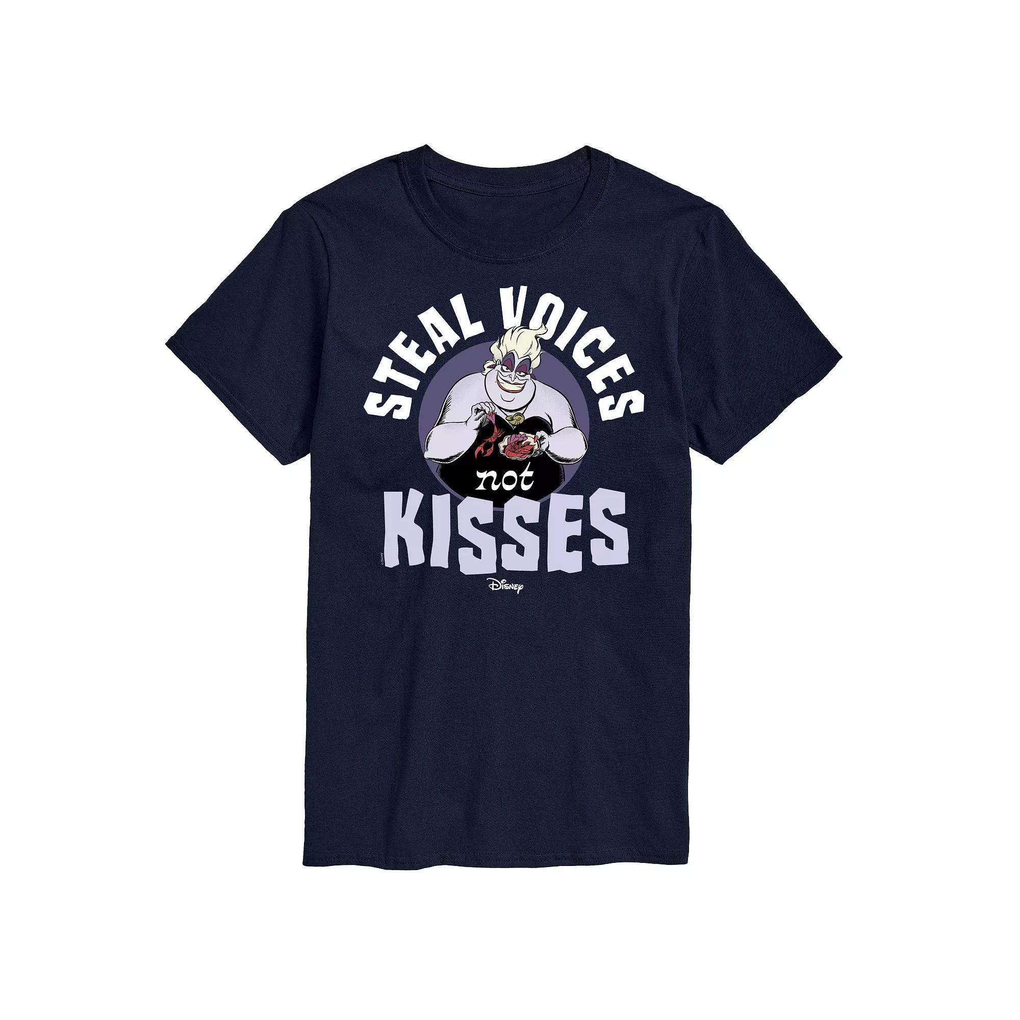 Disney Villains Men's Ursula Steal Voices Not Kisses Graphic Tee,  Product Image