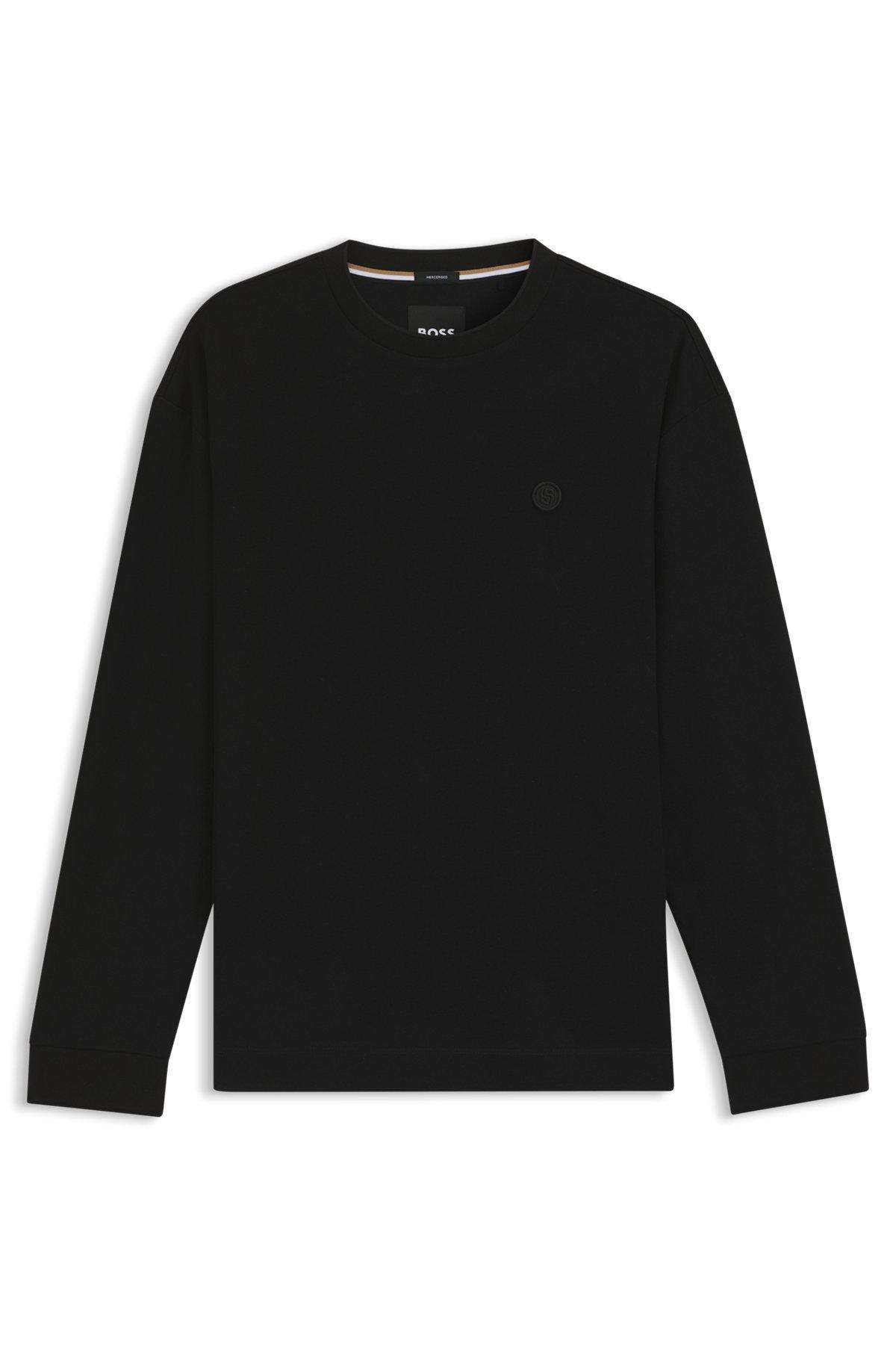 Mercerised-cotton T-shirt with Double B monogram Product Image