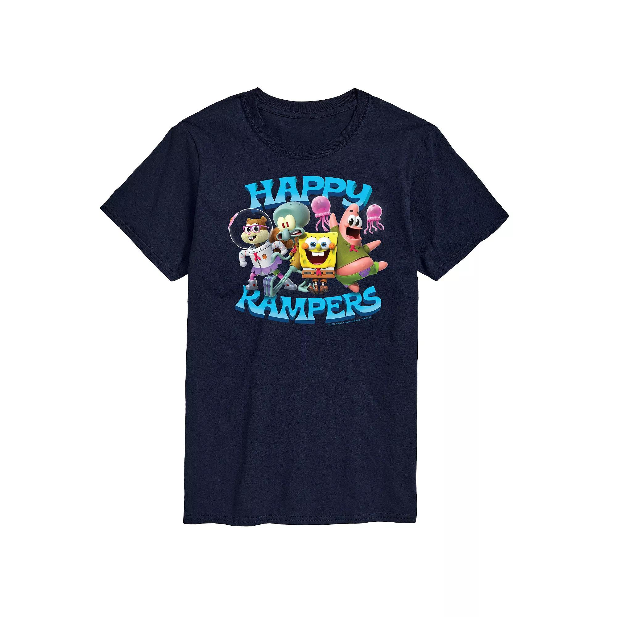 Men's SpongeBob SquarePant Happy Kampers Graphic Tee,  Product Image