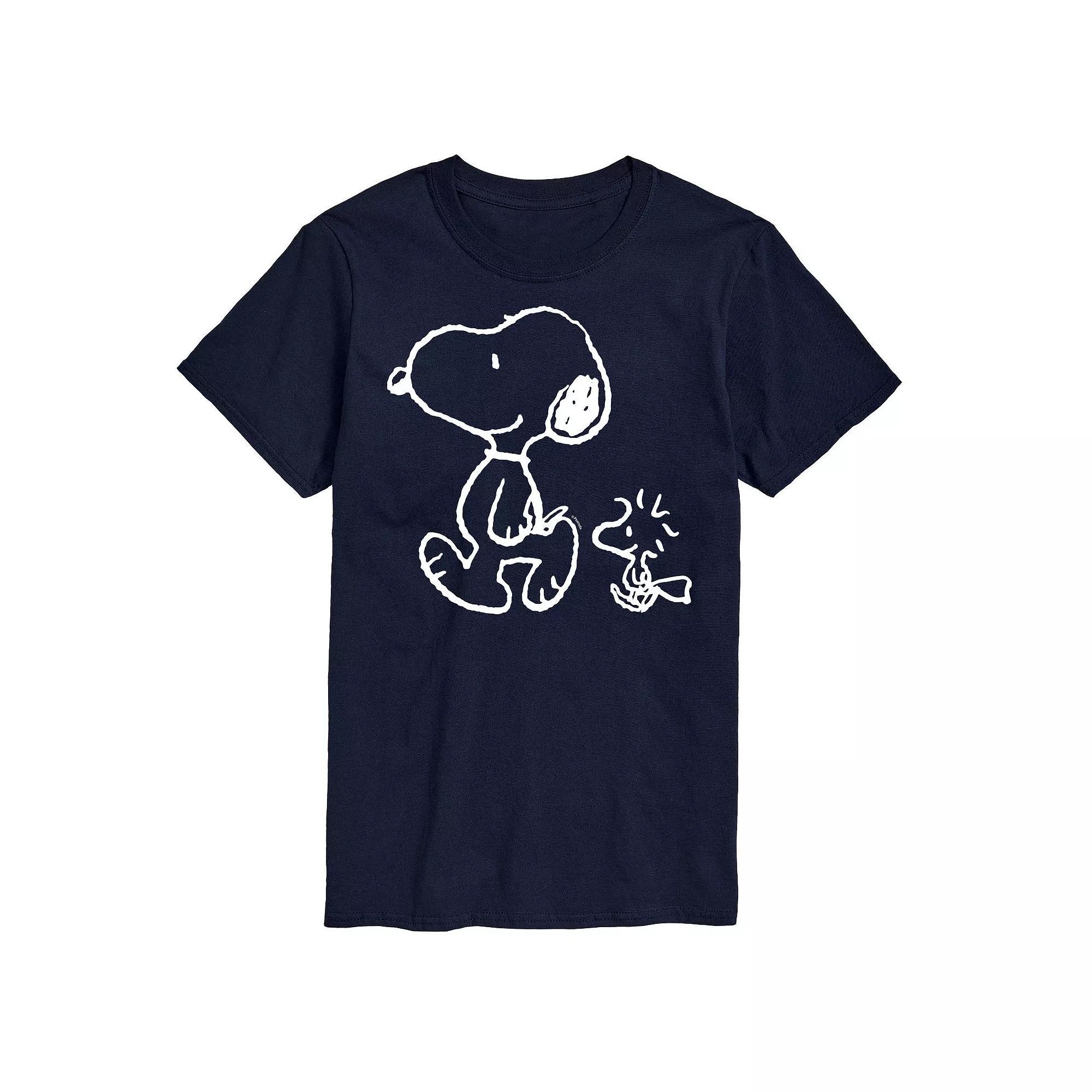 Big & Tall Peanuts Snoopy Woodstock Walk Graphic Tee, Men's,  Product Image