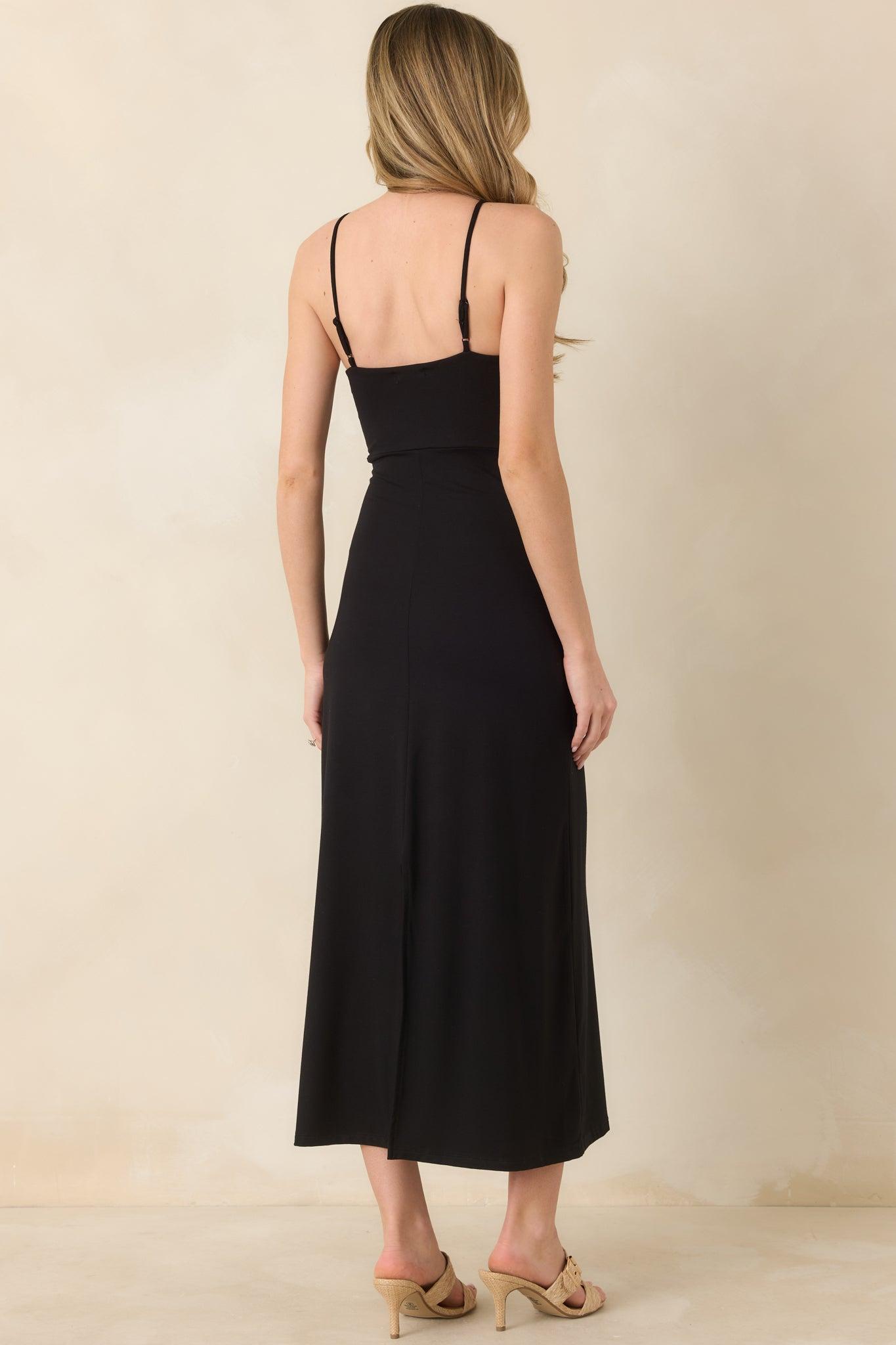 Z Supply Black Astoria Halter Maxi Dress Product Image